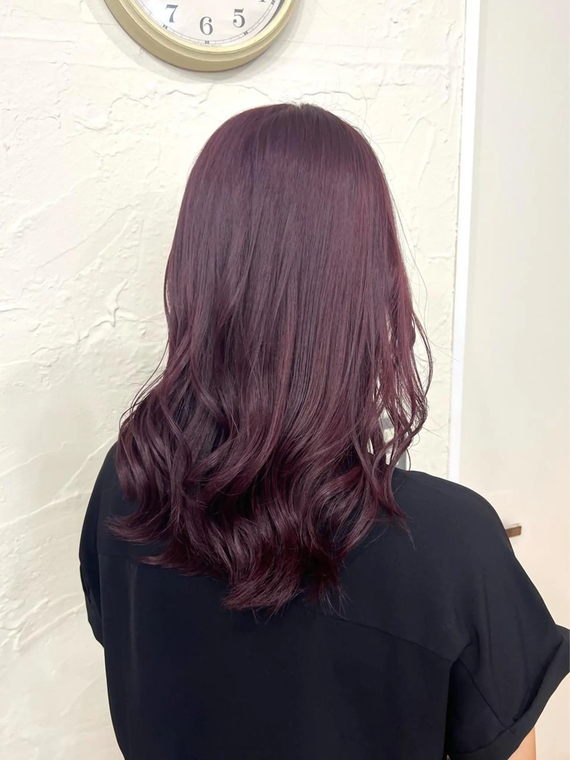 セミロング 店長🩷艶カラー 🧡💛リサ🫧のヘアスタイル