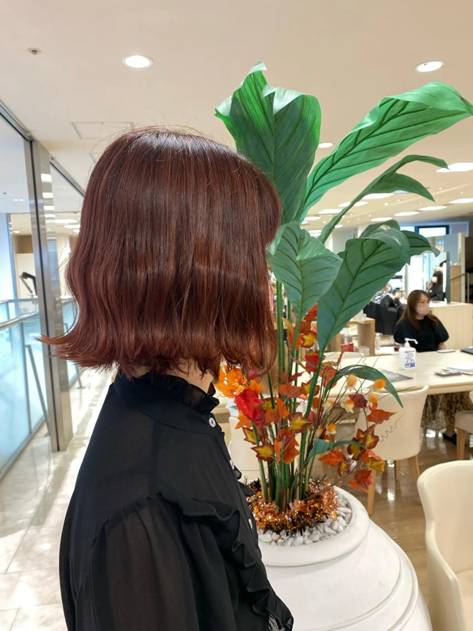 ショート カラー ハイライトカラー レッドカラー ハイライト ヘアカラー トリートメント ヘッドスパ ハイトーン/ウルフ /レイヤー/坂野幸伸のヘアスタイル