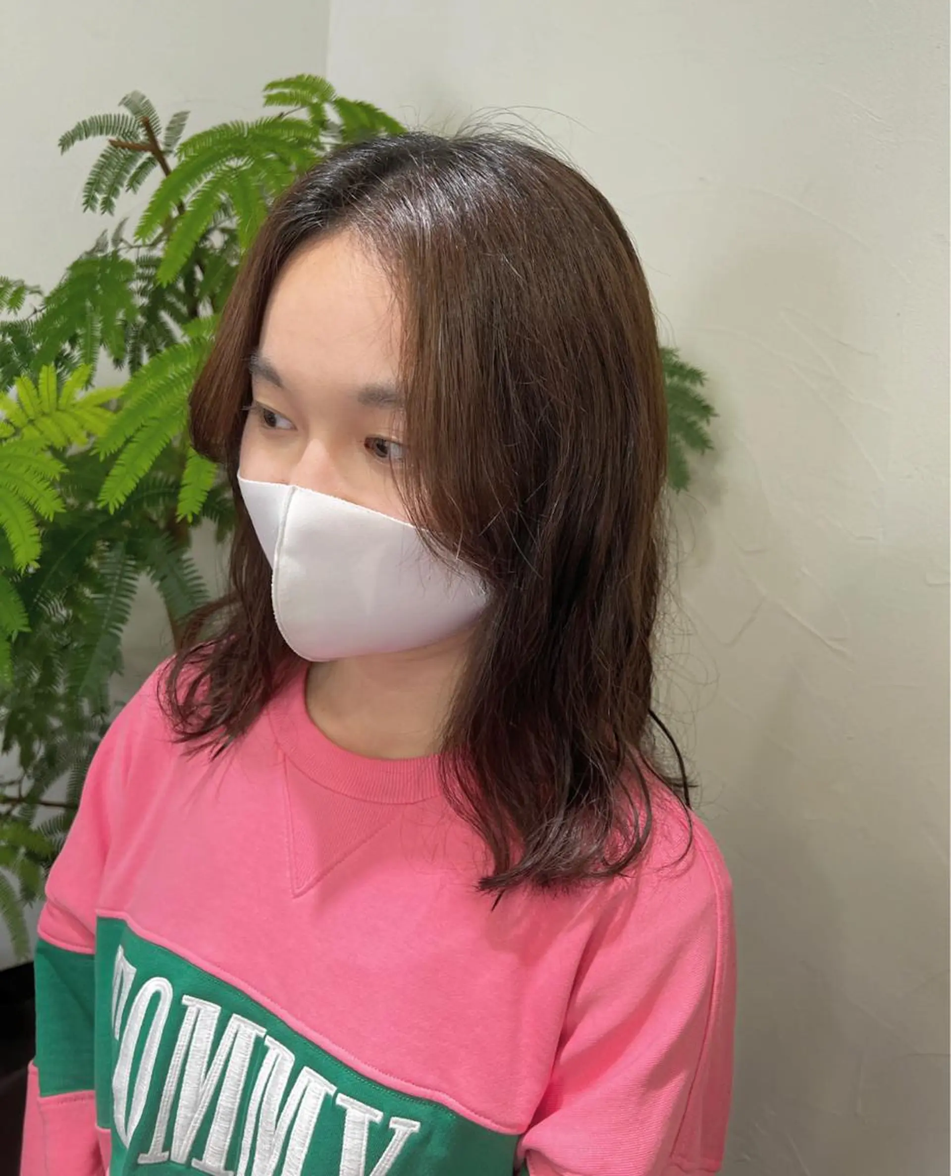 ミディアム ミディアムパーマ Ang　山口 莉沙のヘアスタイル