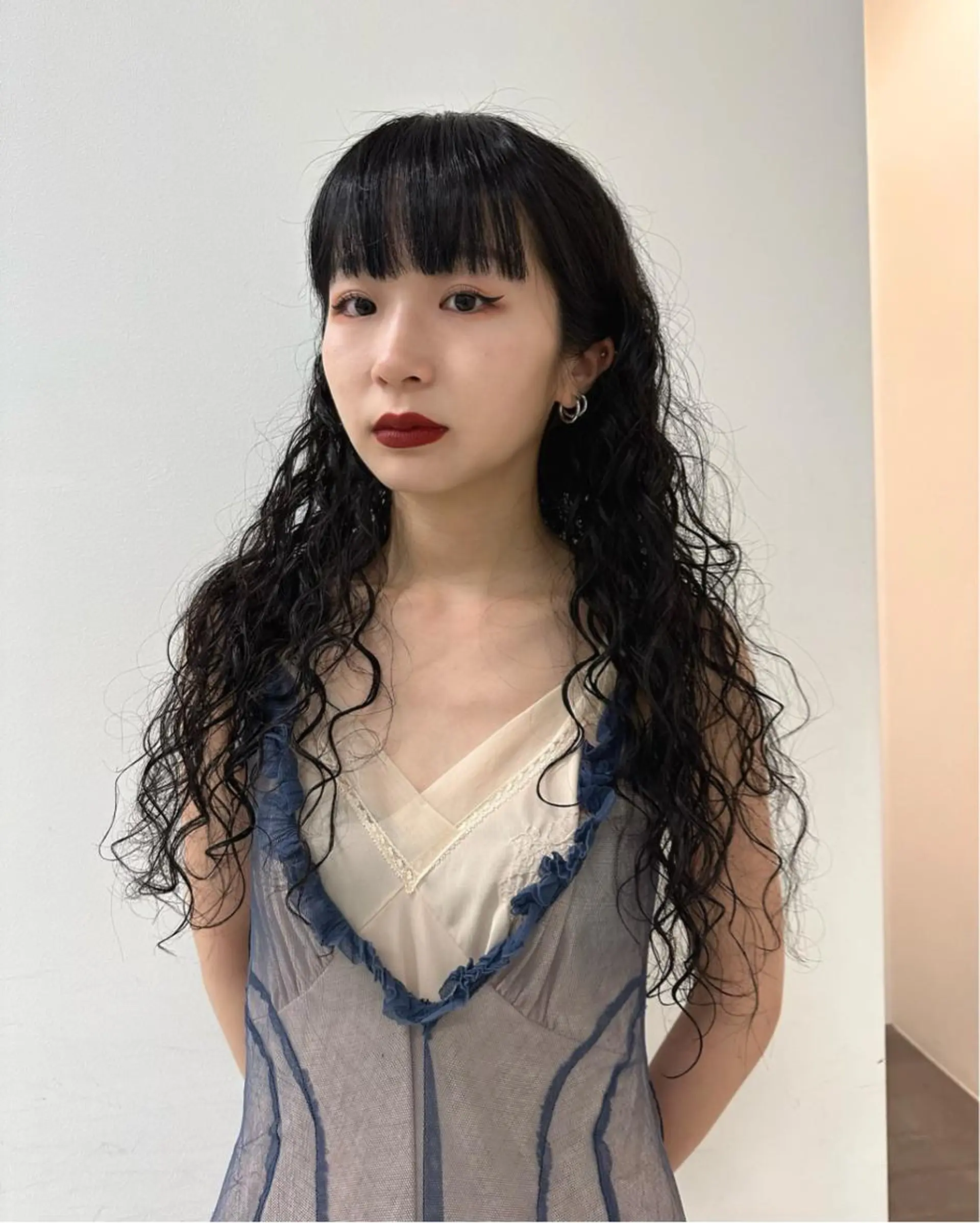 ロング カラー パーマ キッズ カット パーマ トリートメント オトナヘア🌸 harukaのヘアスタイル