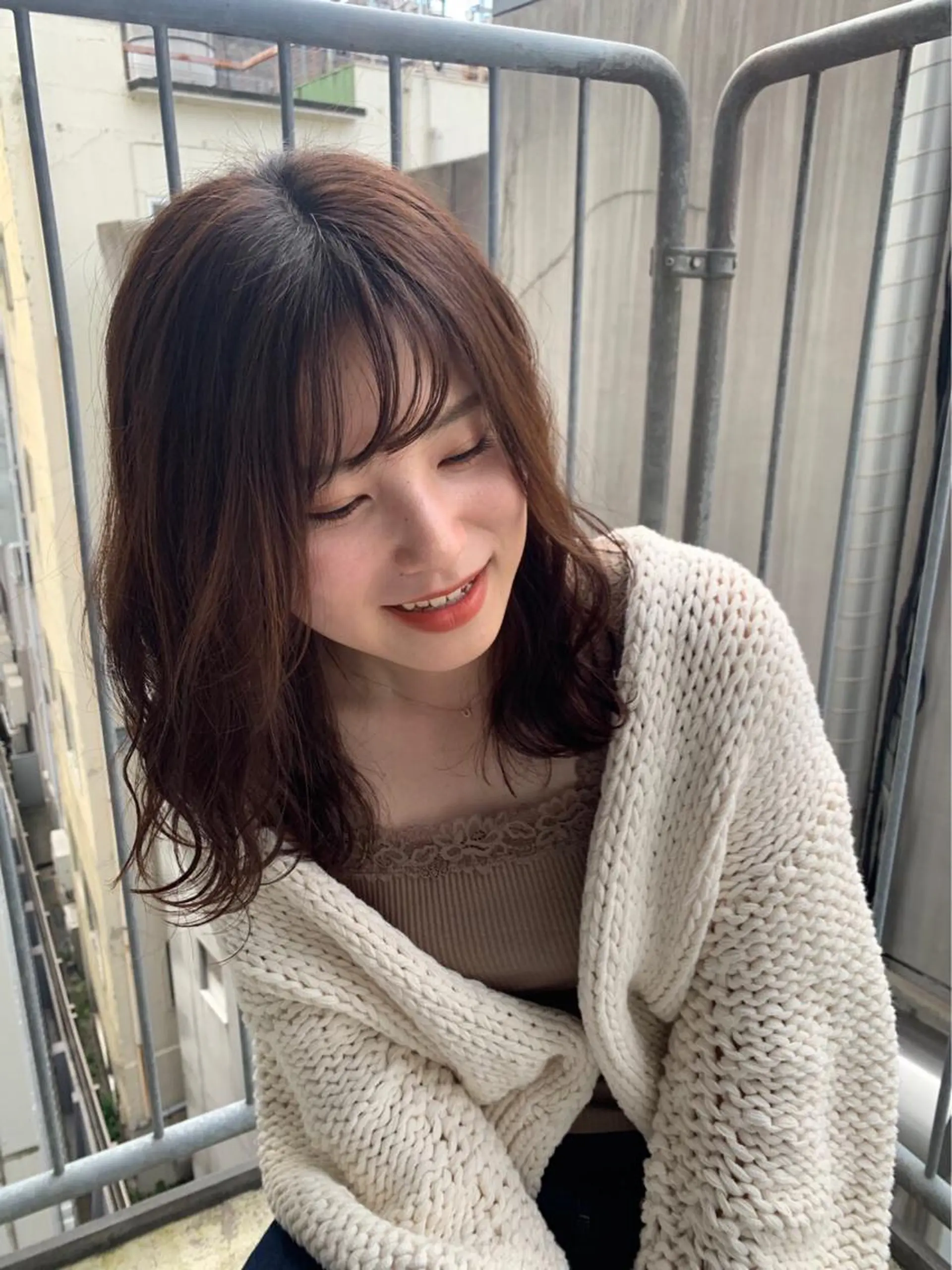 ミディアム パーマ Utata  literie所属・🌷小野田 睦🌷のヘアスタイル