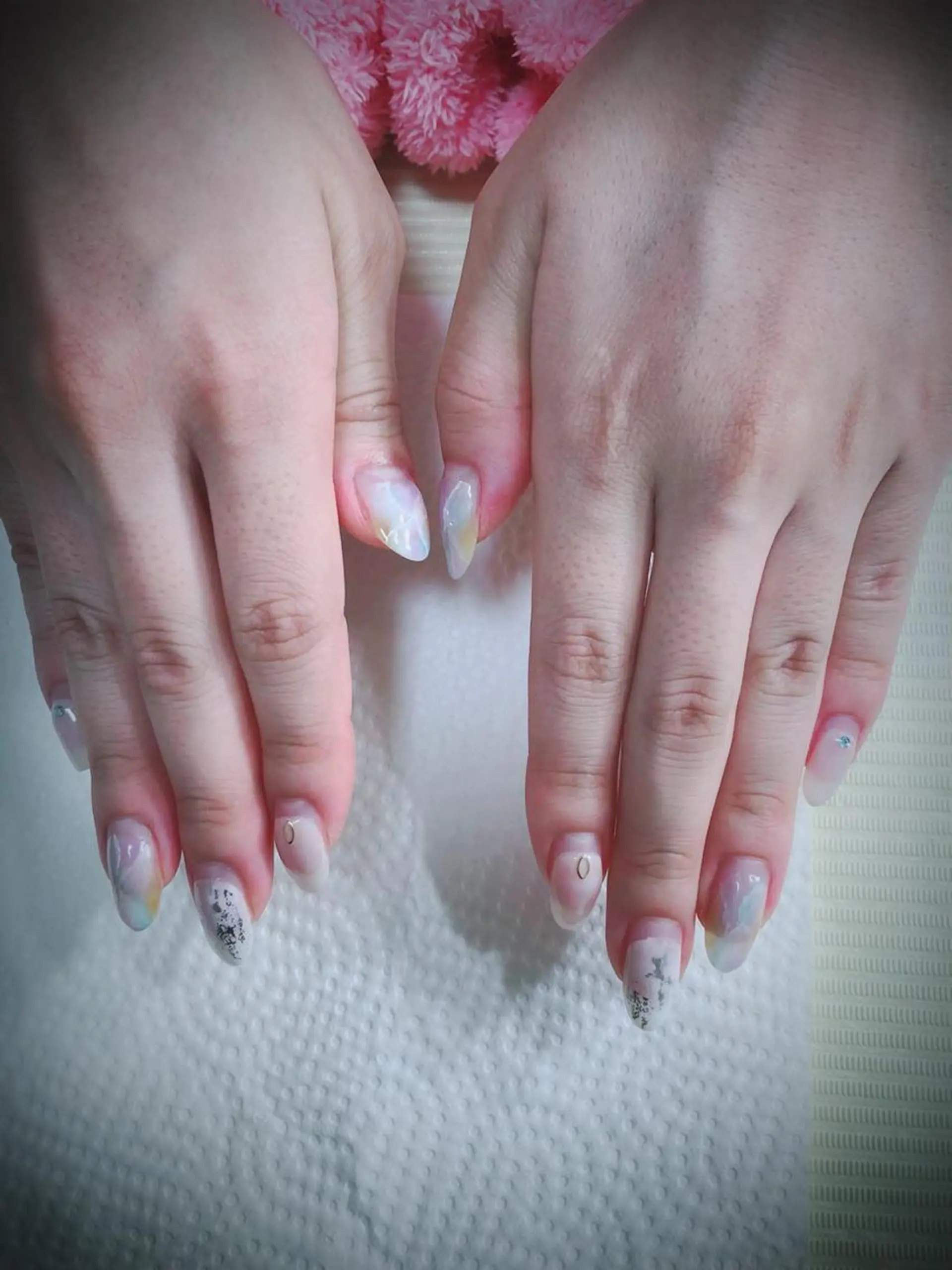 ネイル 北浦和 自爪育成ケアのネイルデザイン