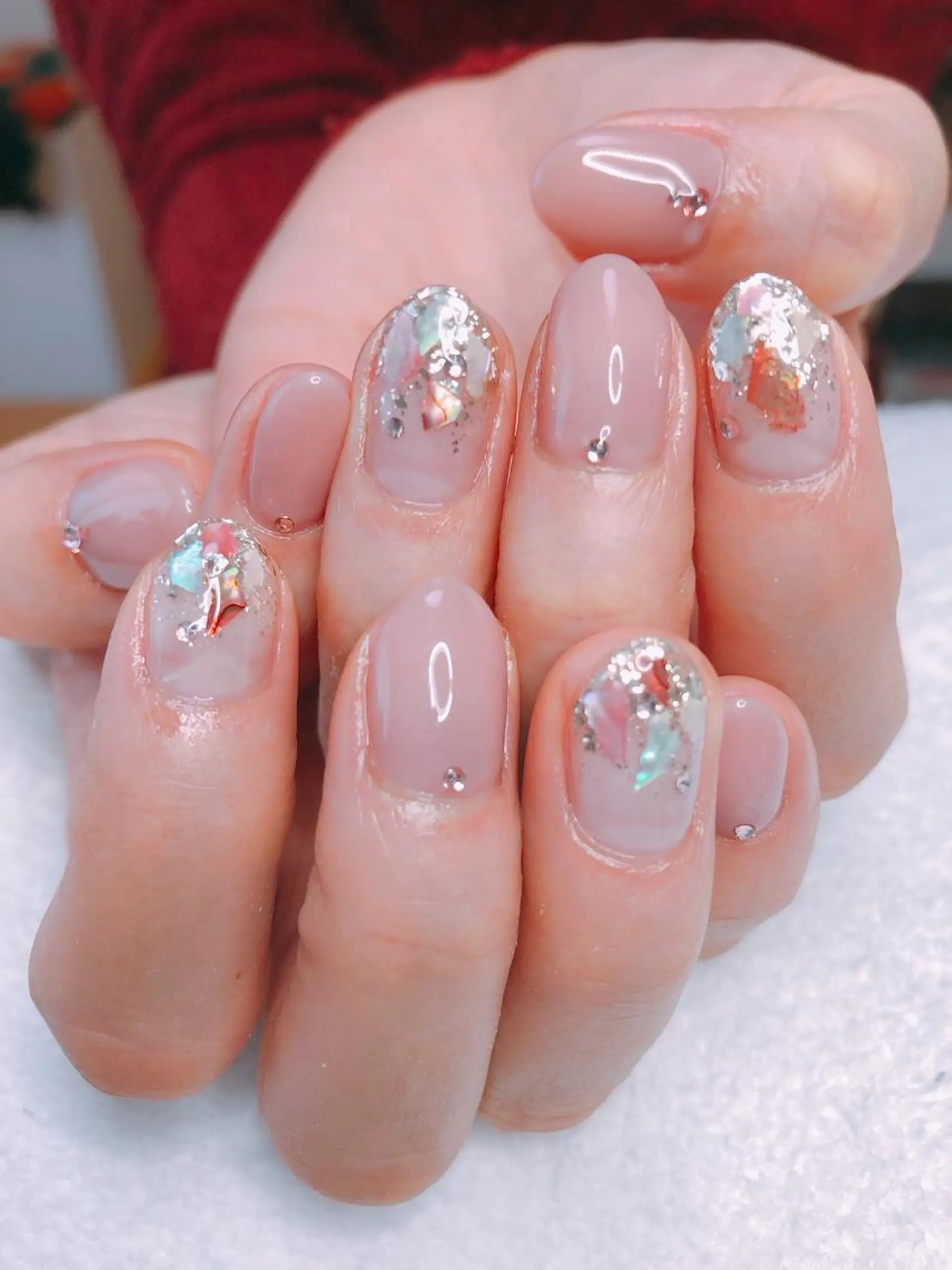 ミディアム ネイル 長さ出し専門 nynaのネイルデザイン