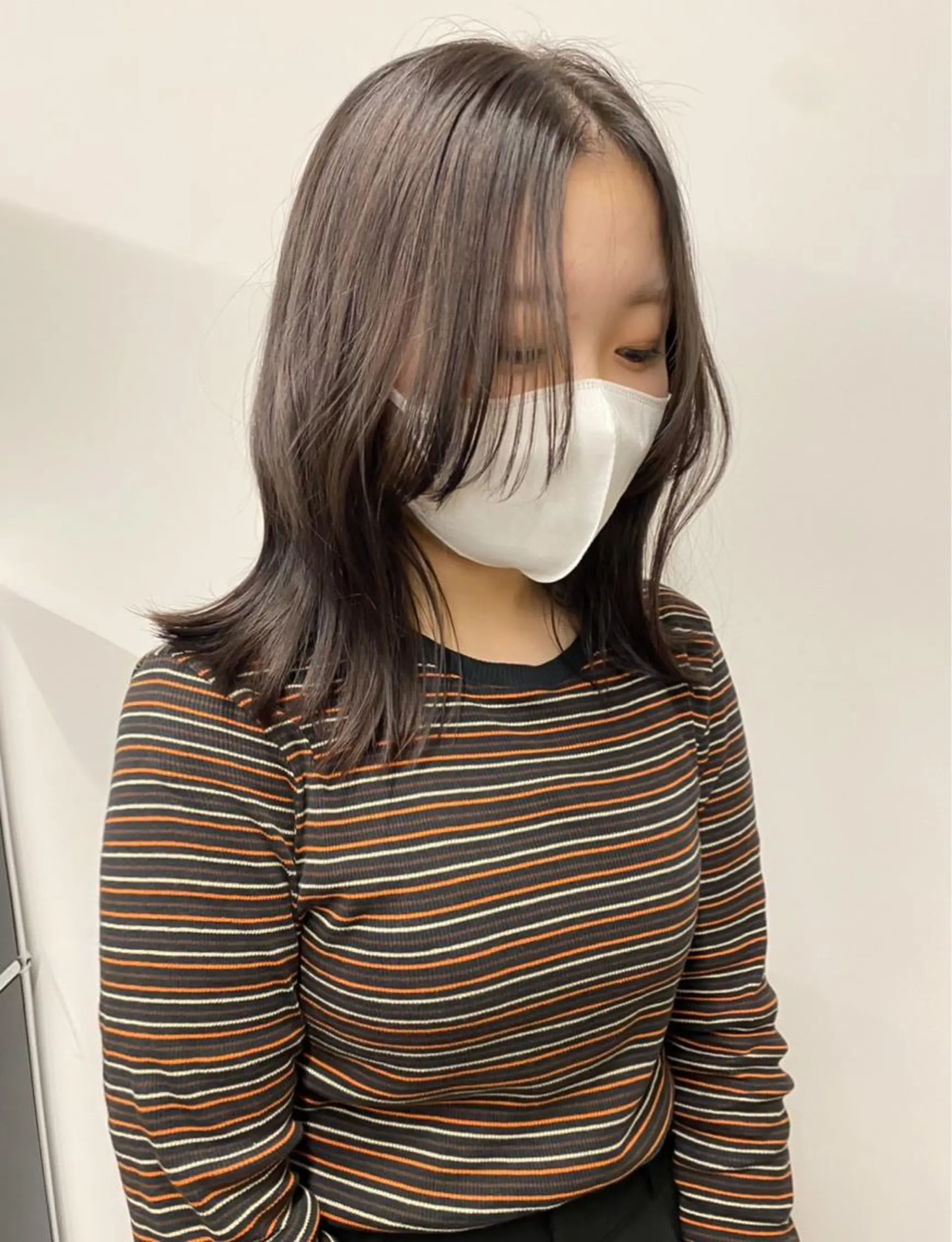 セミロング ヘアカラー トリートメント ୨୧柔らかいカラー nozomi ୨୧のヘアスタイル