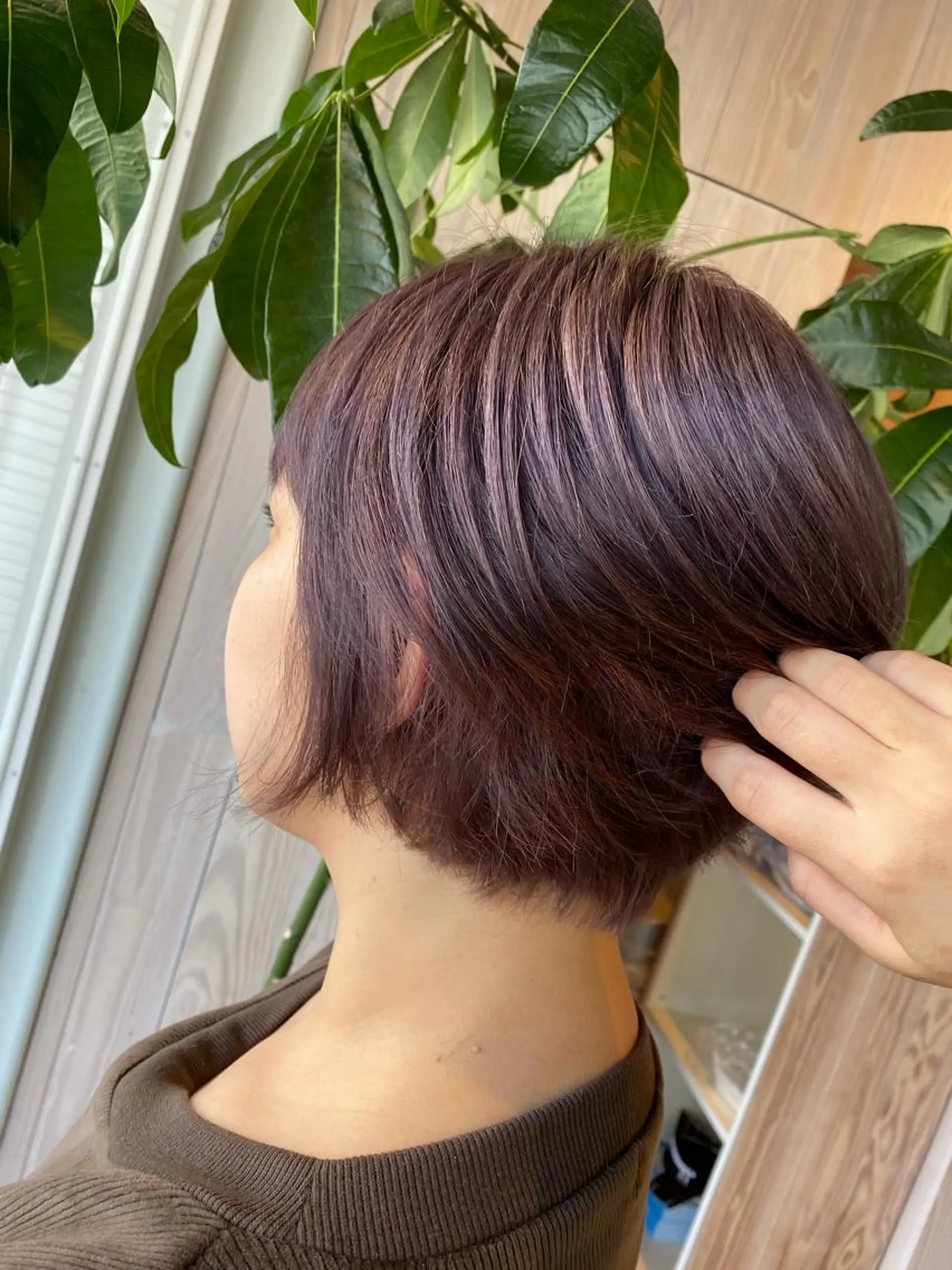 ショート アッシュ パープルカラー LA KING KYOTO所属・レイヤーカット/ miranのヘアスタイル