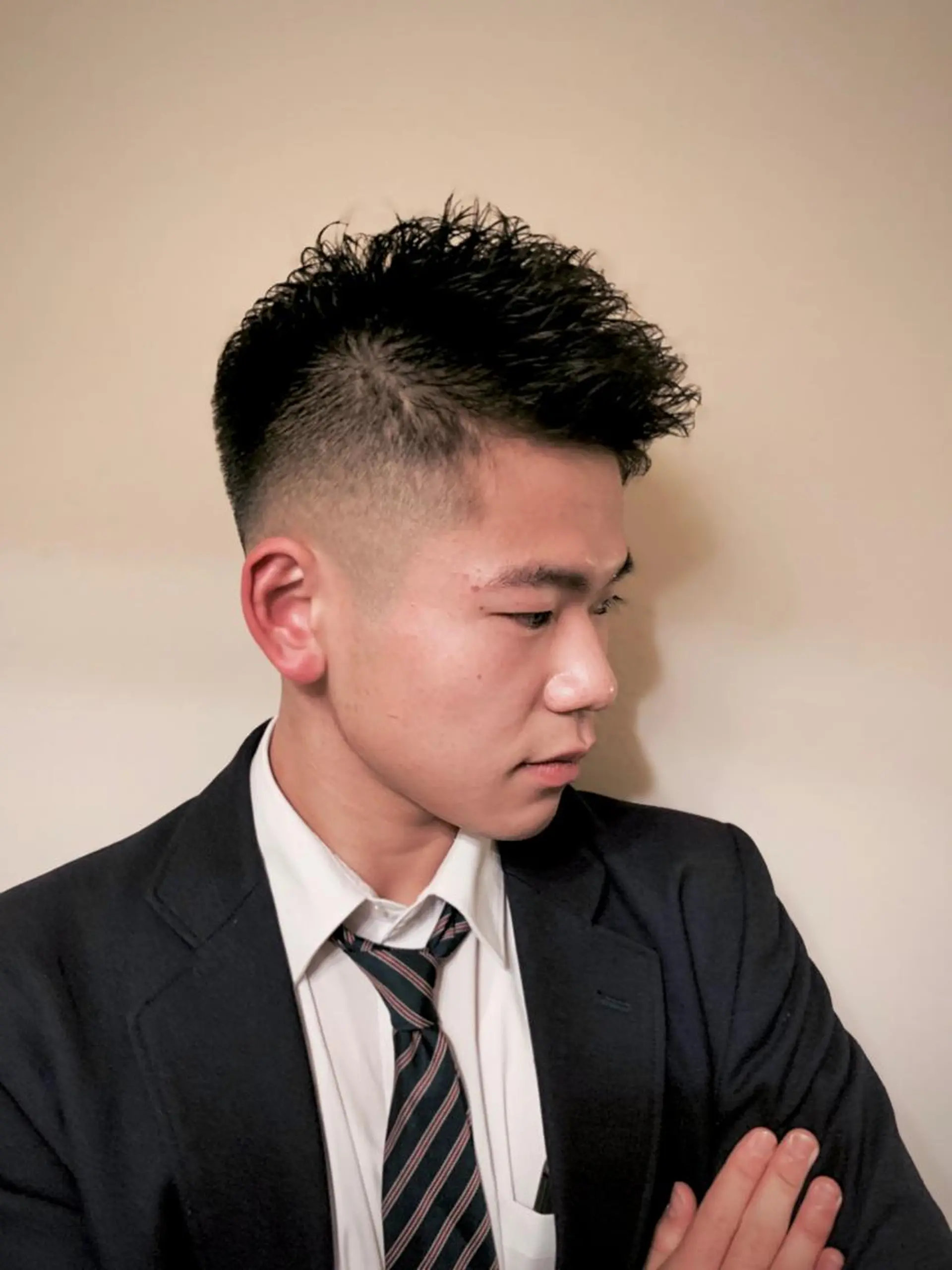 ショート パーマ メンズ HIROGINZA ヒロ銀座 青山所属・マツオ リュウホウ🐉のヘアスタイル