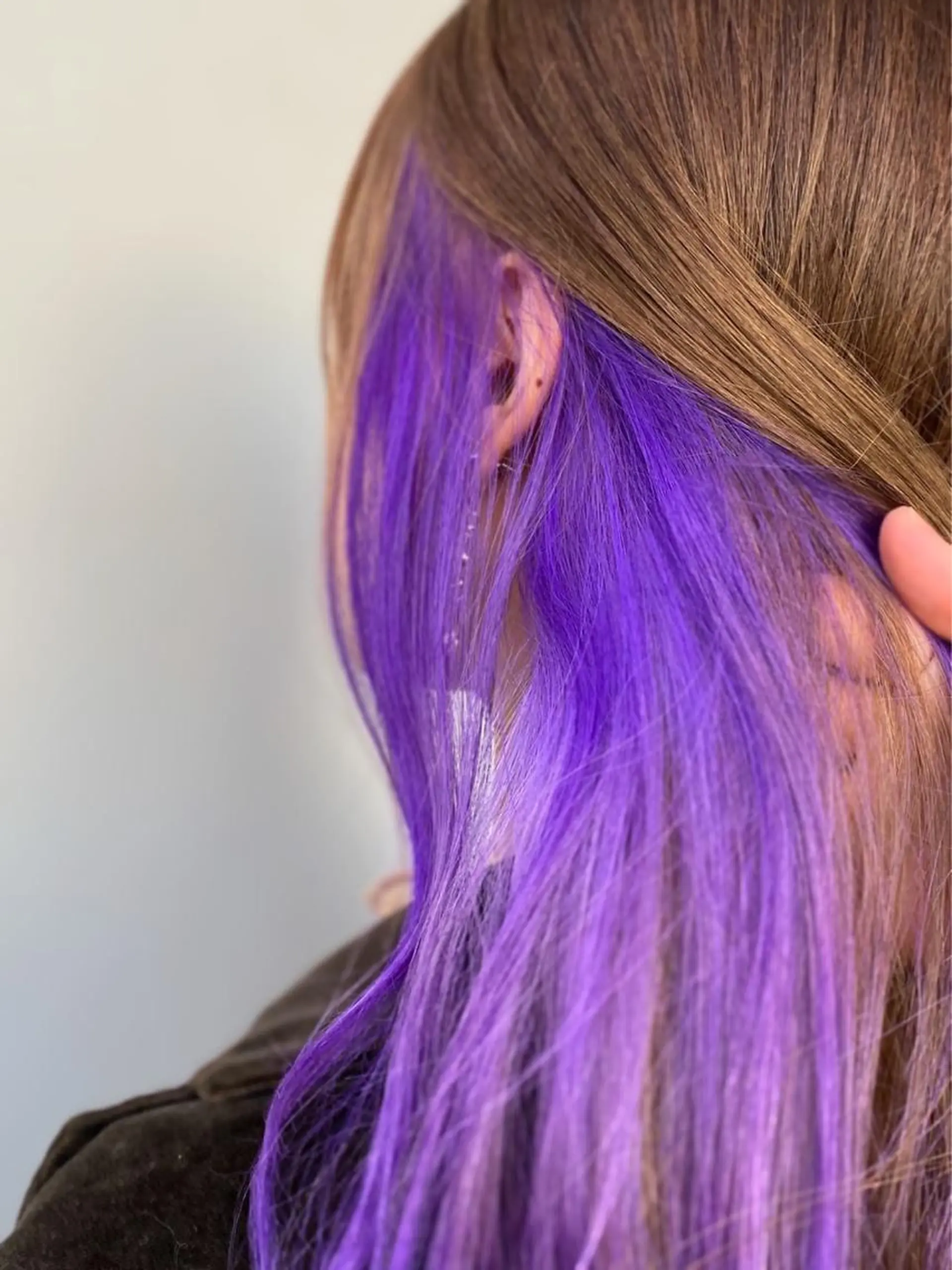 ロング カラー インナーカラー パープルカラー Ash 銀座店所属・銀座/カラー 🎀momo🎀のヘアスタイル