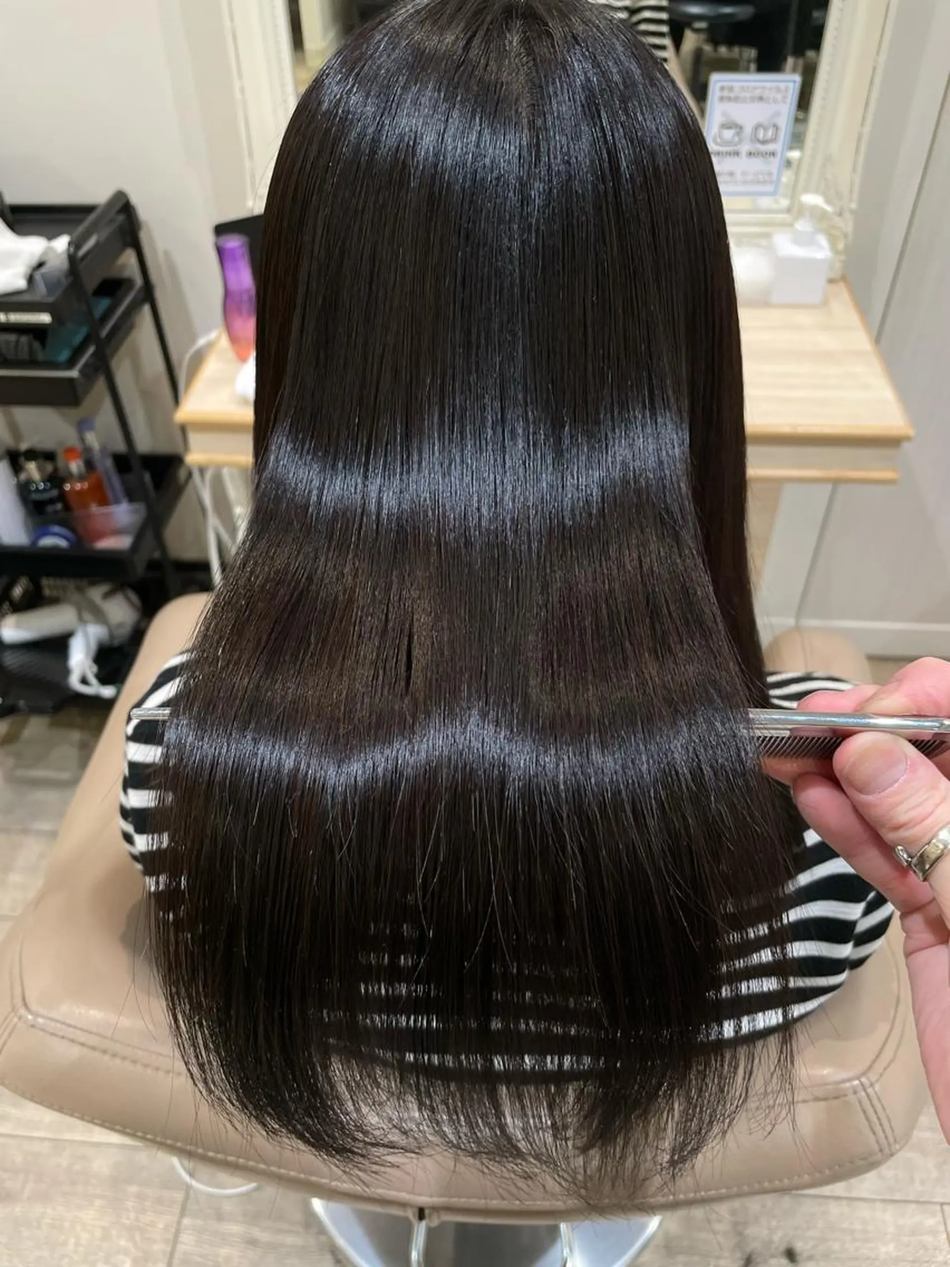 ロング 縮毛矯正 トリートメント 縮毛矯正 トリートメント 店長     押野 勇也のヘアスタイル