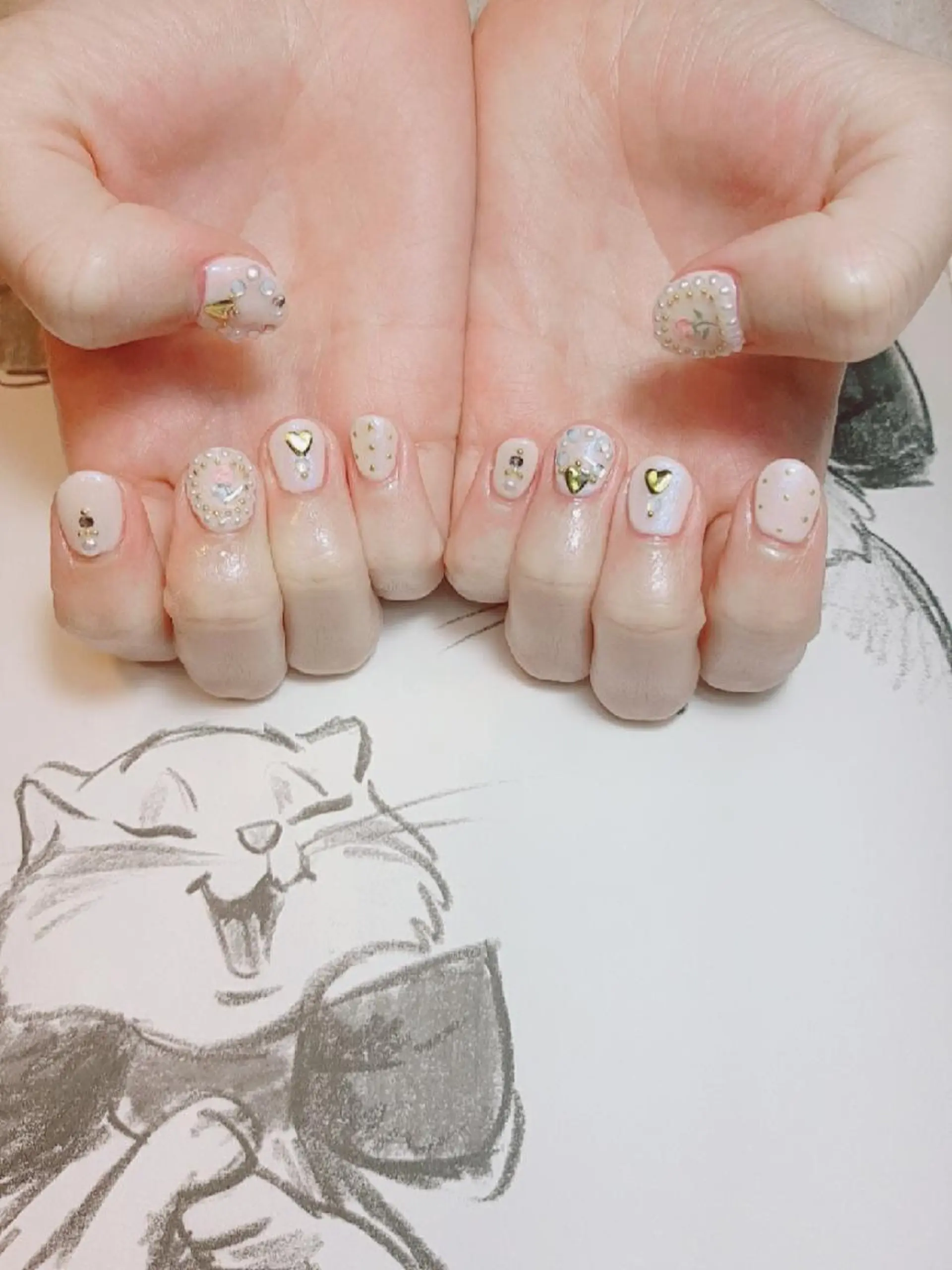 ネイル ショートネイル owlnail /持込みデザイン専門のネイルデザイン