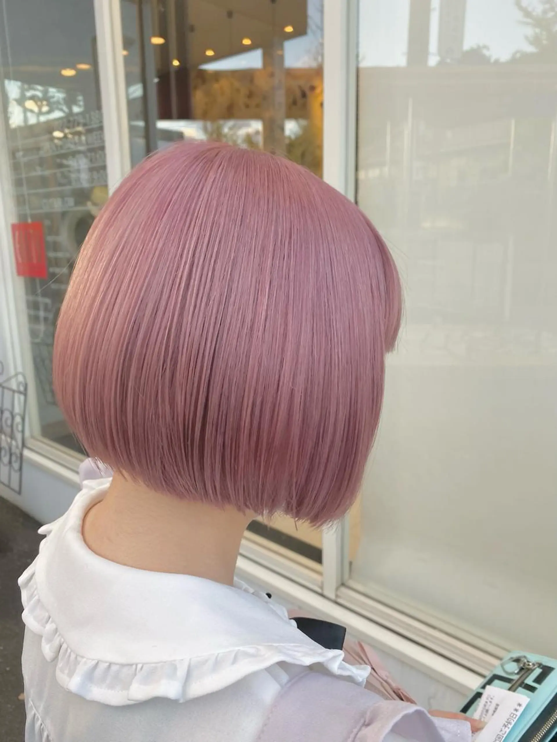 ショート カラー ブリーチ ハイトーンカラー ピンクカラー ボブ カット ヘアカラー 【美髪のお医者さん】 髙橋真理奈💉🌟のヘアスタイル