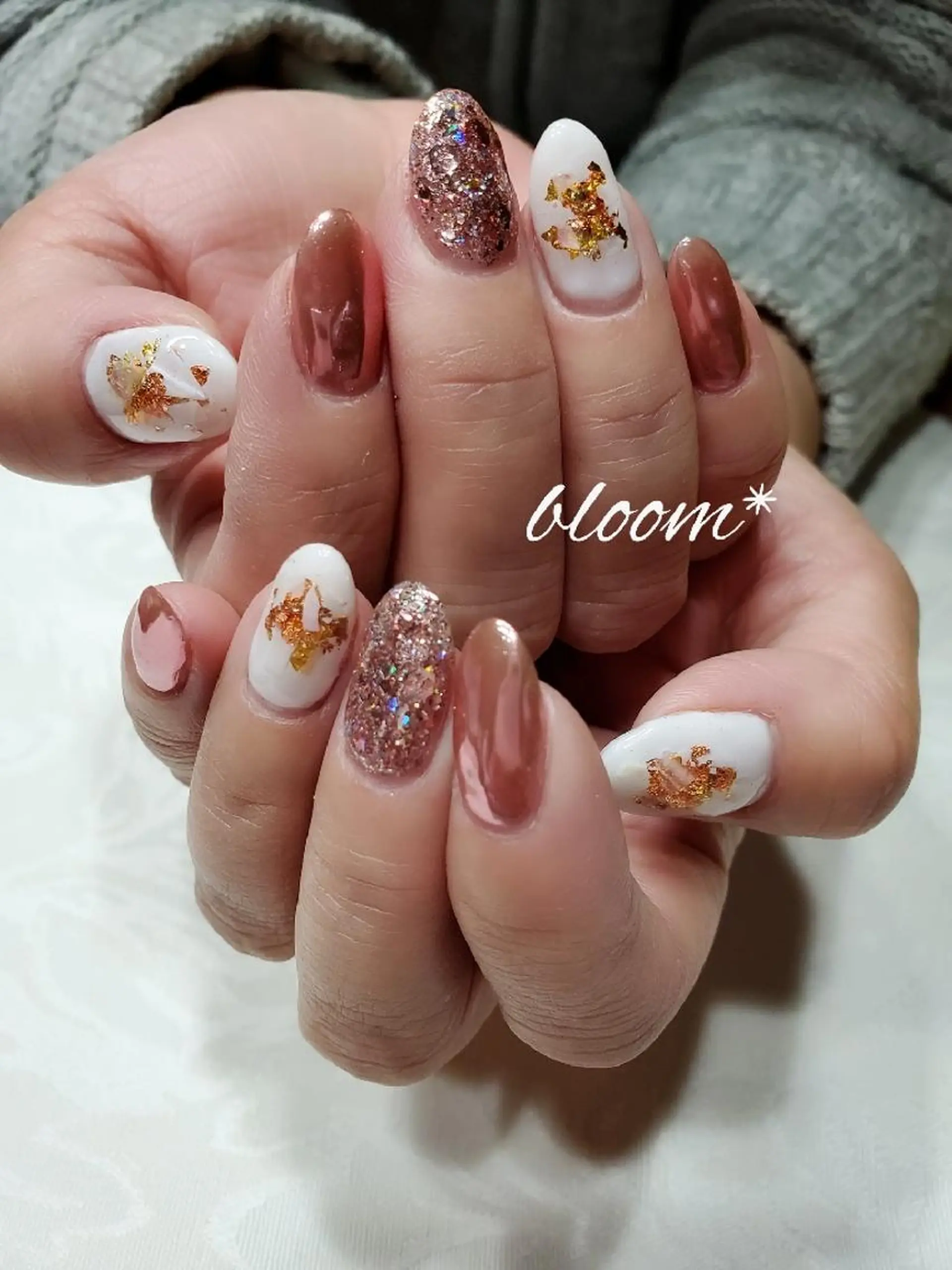 ネイル 春ネイル ハンドネイル bloom *のネイルデザイン