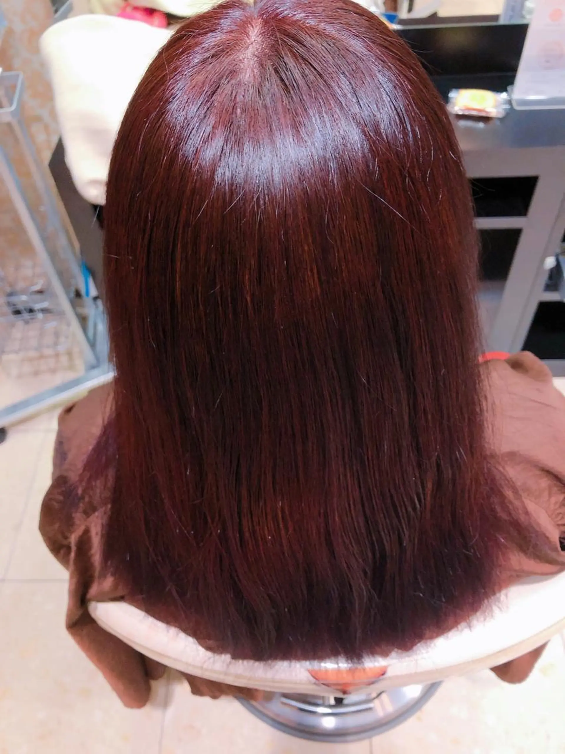 セミロング カラー ブリーチ ピンクカラー 💜髪質改善推し💜 Sein.せりのヘアスタイル