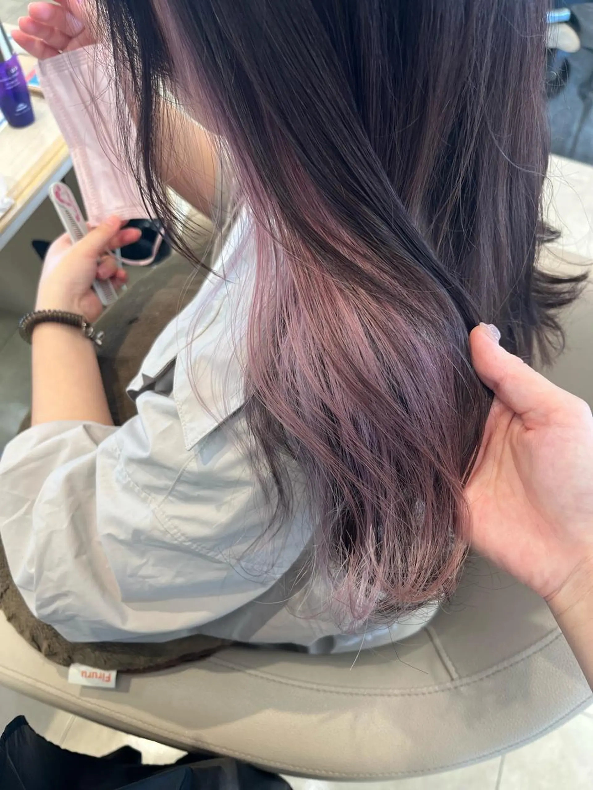 セミロング カラー 暖色専門美容師🎀 お客様満足度◎のヘアスタイル