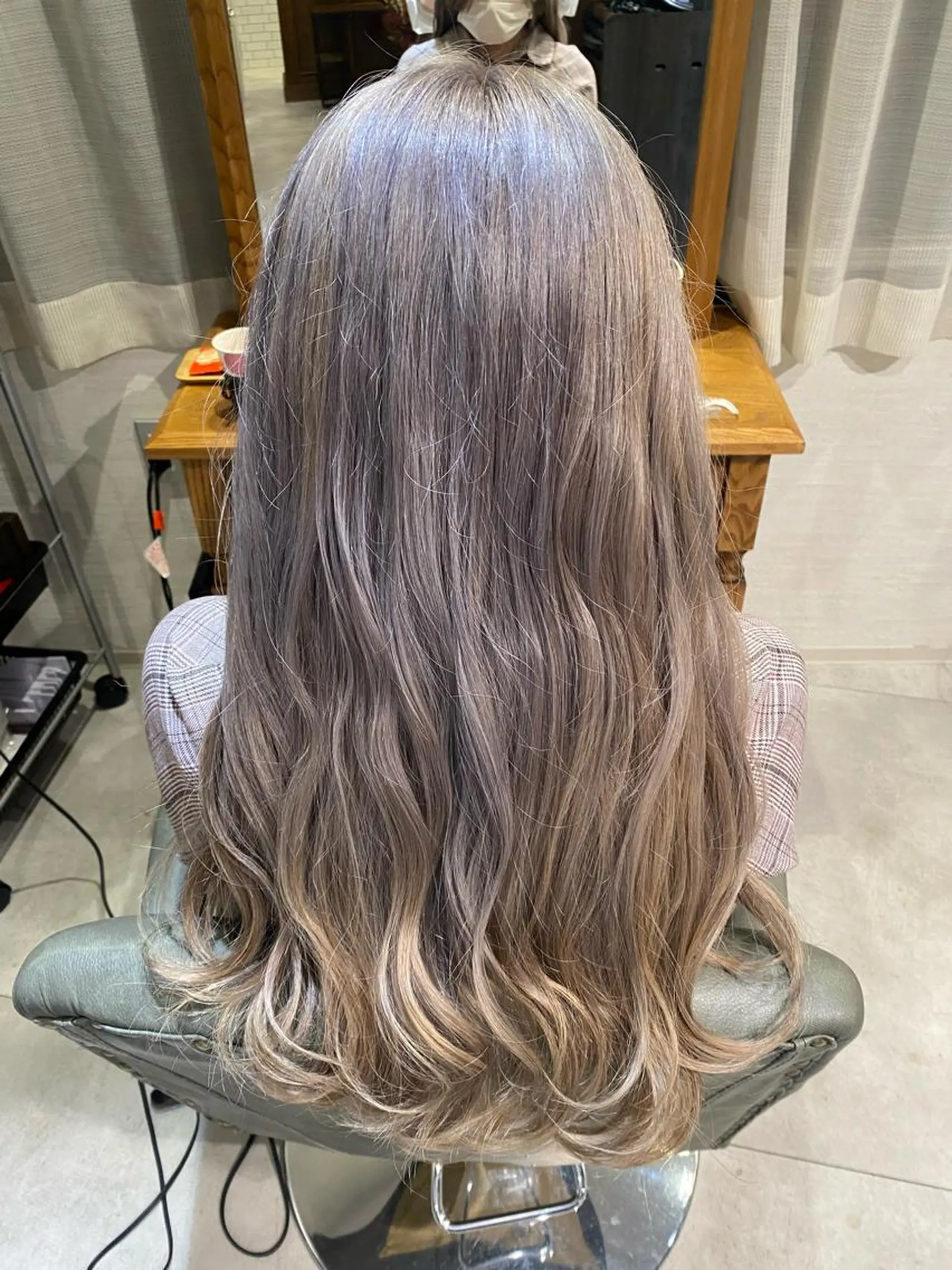 ロング 中川 花織のヘアスタイル