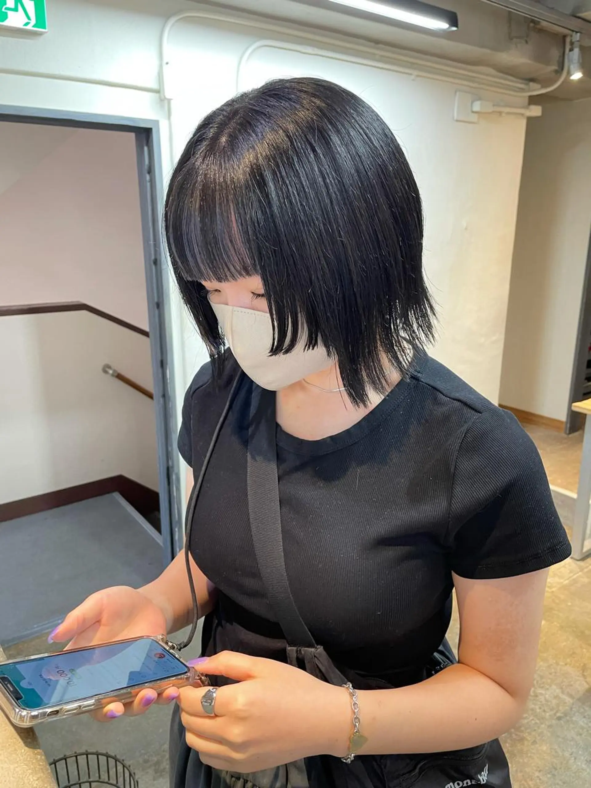 ミディアム 斎藤祐樹 /レイヤー/パーマのヘアスタイル