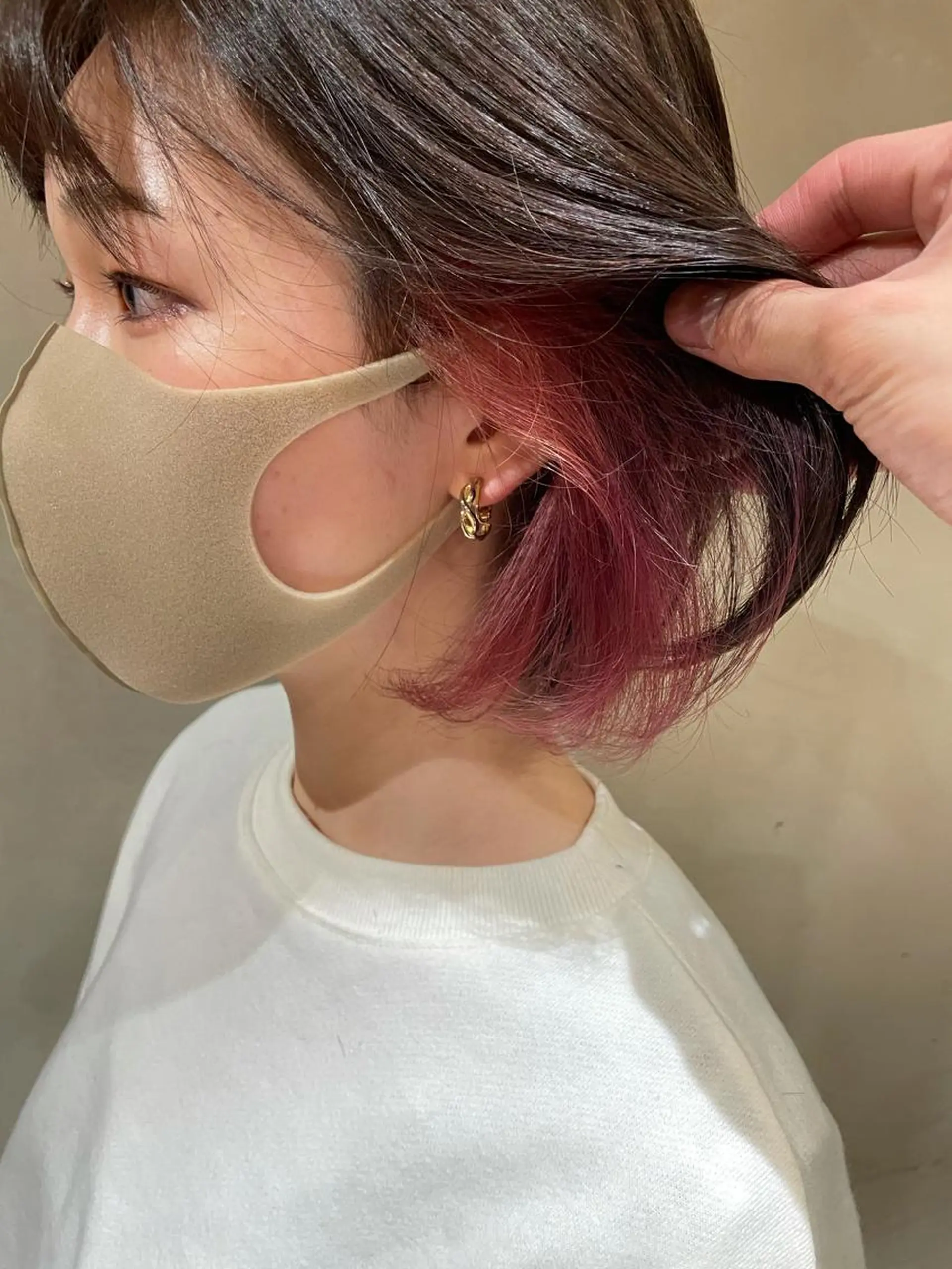 ショート カラー イヤリングカラー インナーカラー カット ヘアカラー トリートメント 髪質改善支持率 NO.1🫧松野力也のヘアスタイル