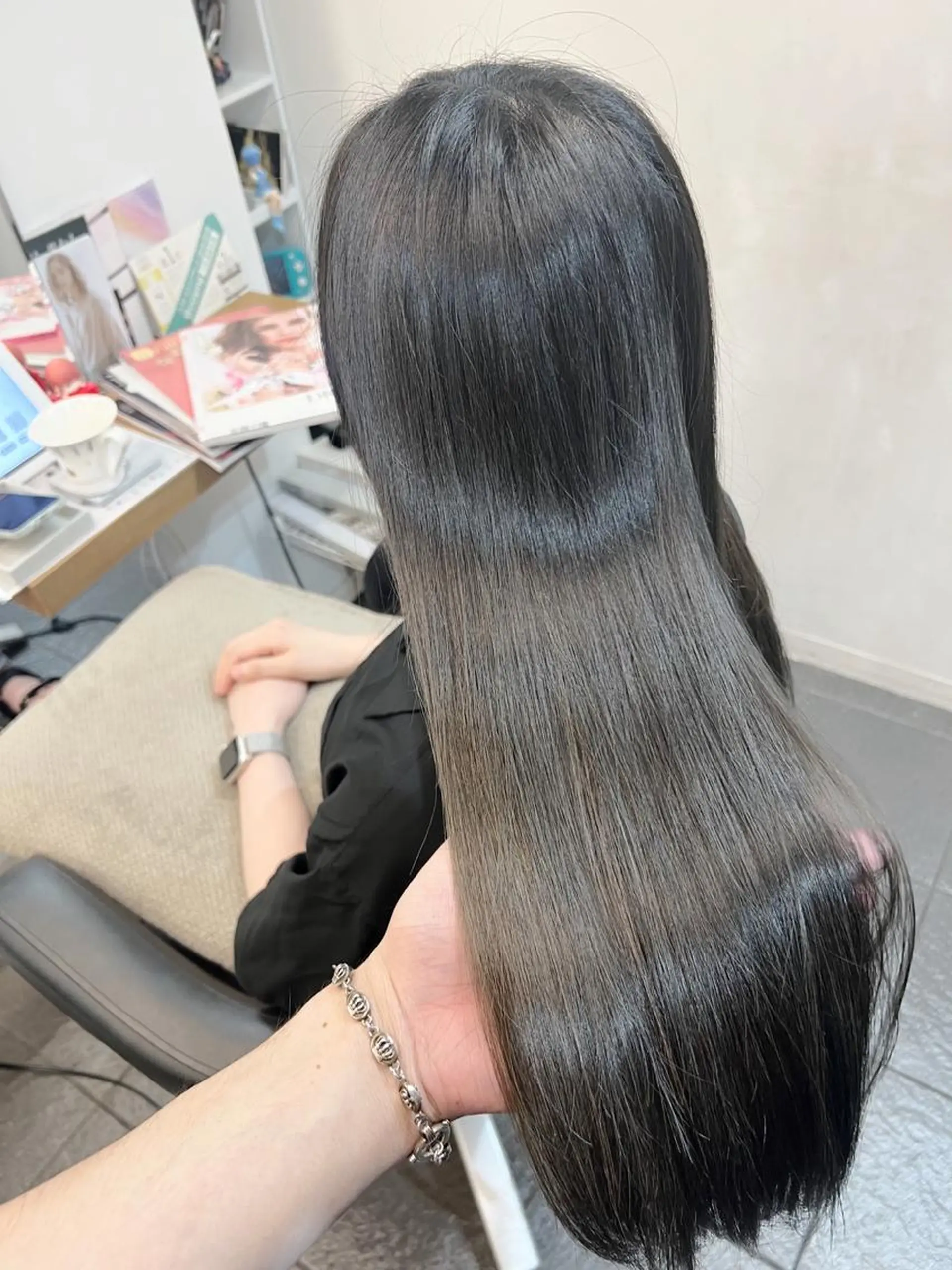 カラー ブルーカラー ブルージュ ヘアカラー トリートメント ヘッドスパ グレージュ/髪質改善 Yamato.hのヘアスタイル