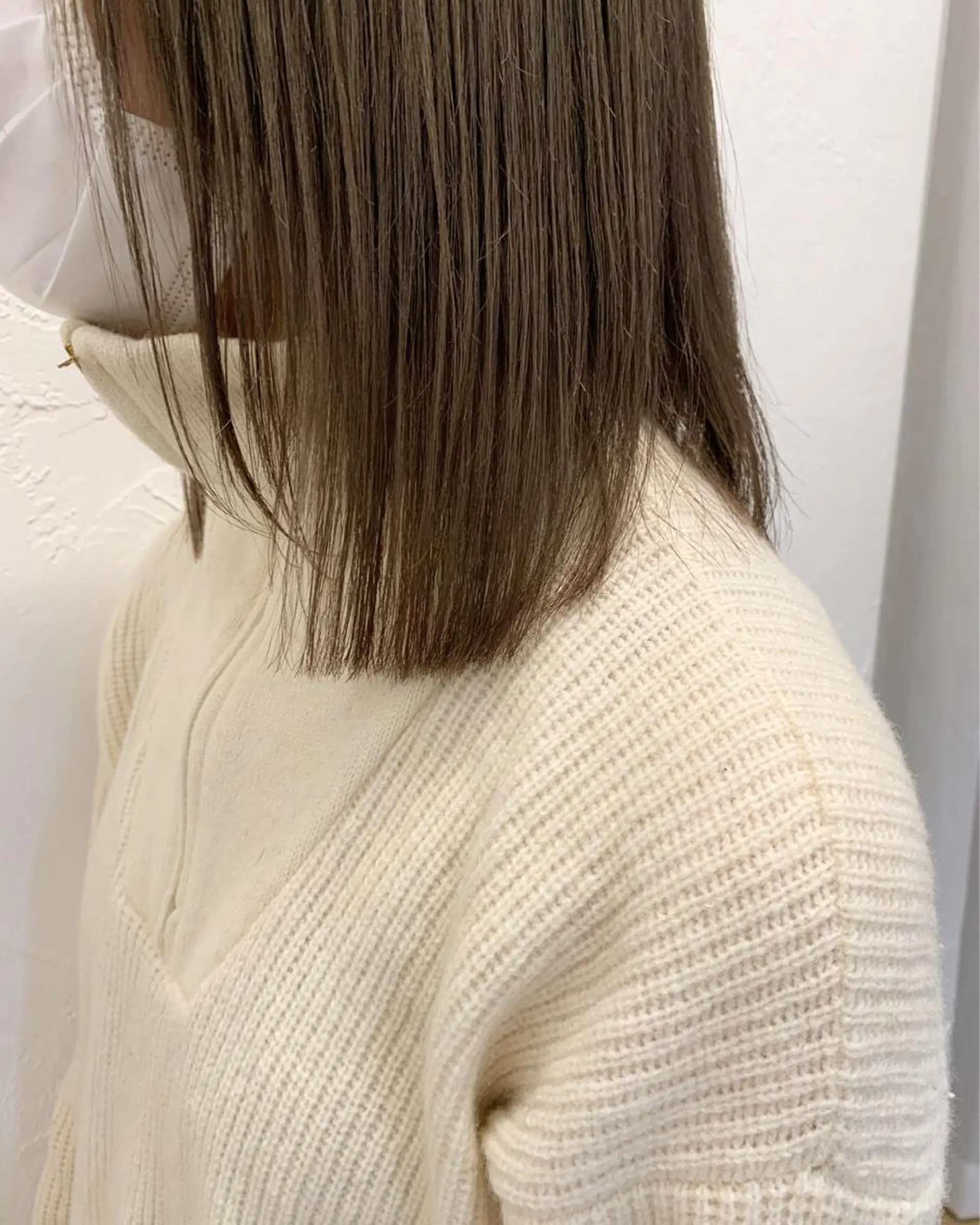 セミロング 小顔レイヤー×コンパ クトボブ/林隆平のヘアスタイル