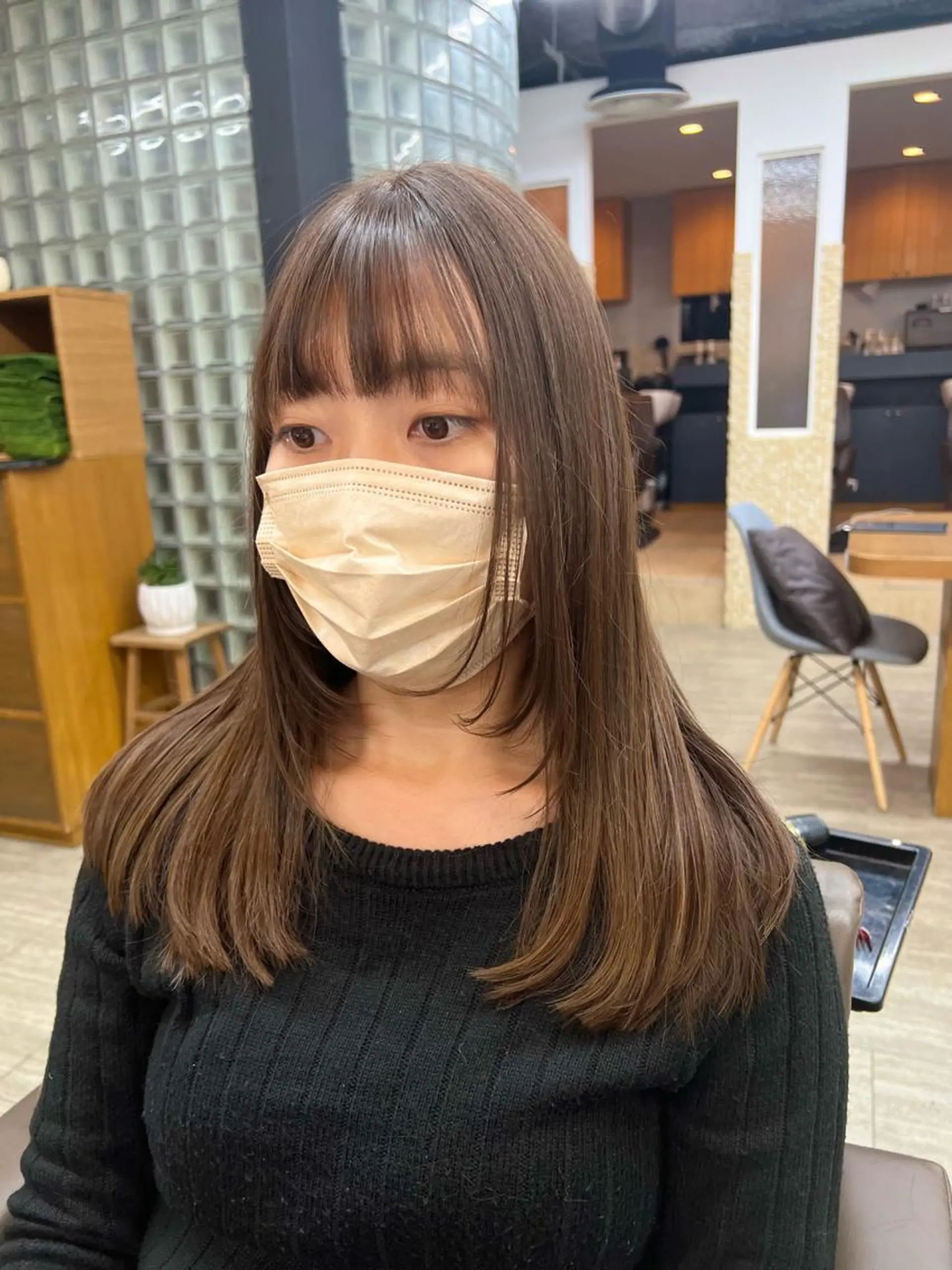 セミロング カラー 透明感カラー/ イルミナカラーヒロキのヘアスタイル