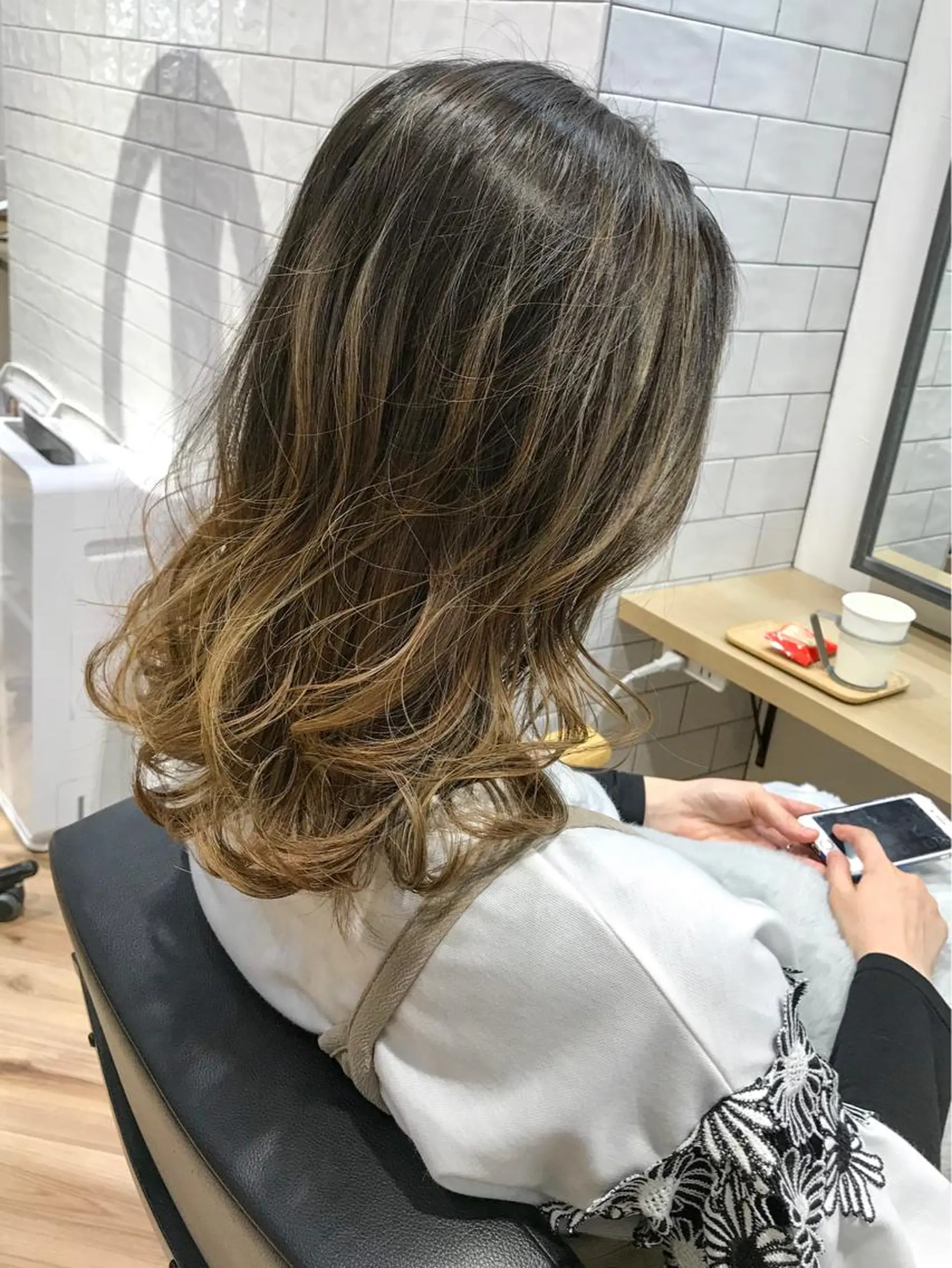 ミディアム カラー 原山 直人のヘアスタイル