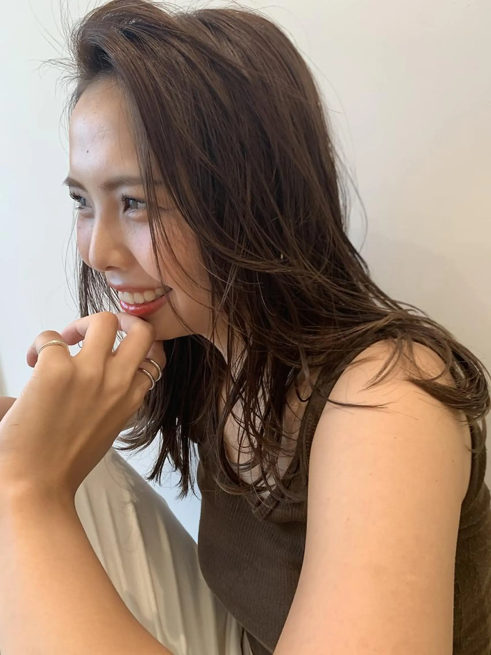 ロング 柳下 涼のヘアスタイル