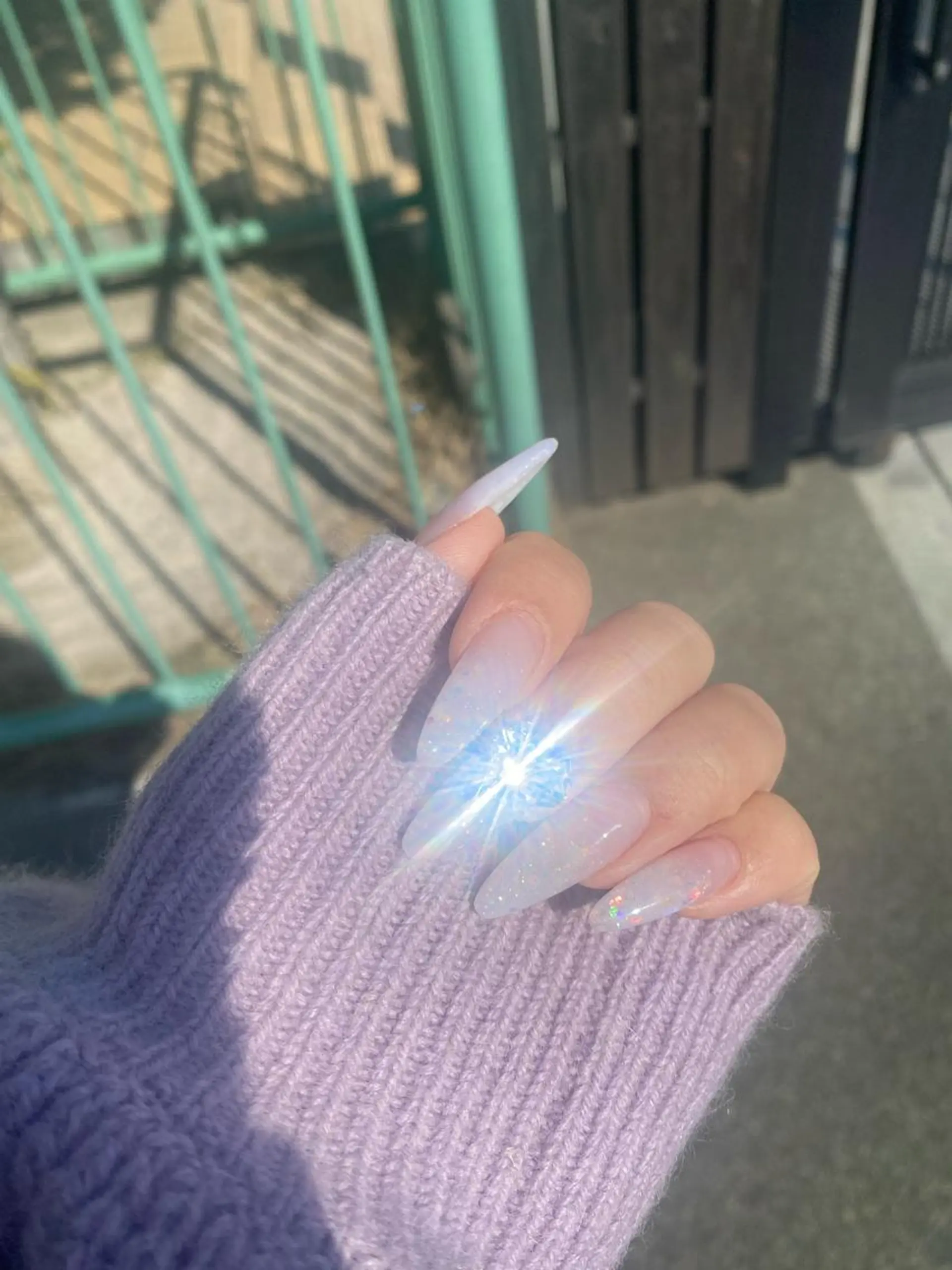 ロング ハンドネイル ハンドケア 💜MIYA nail川崎店のネイルデザイン