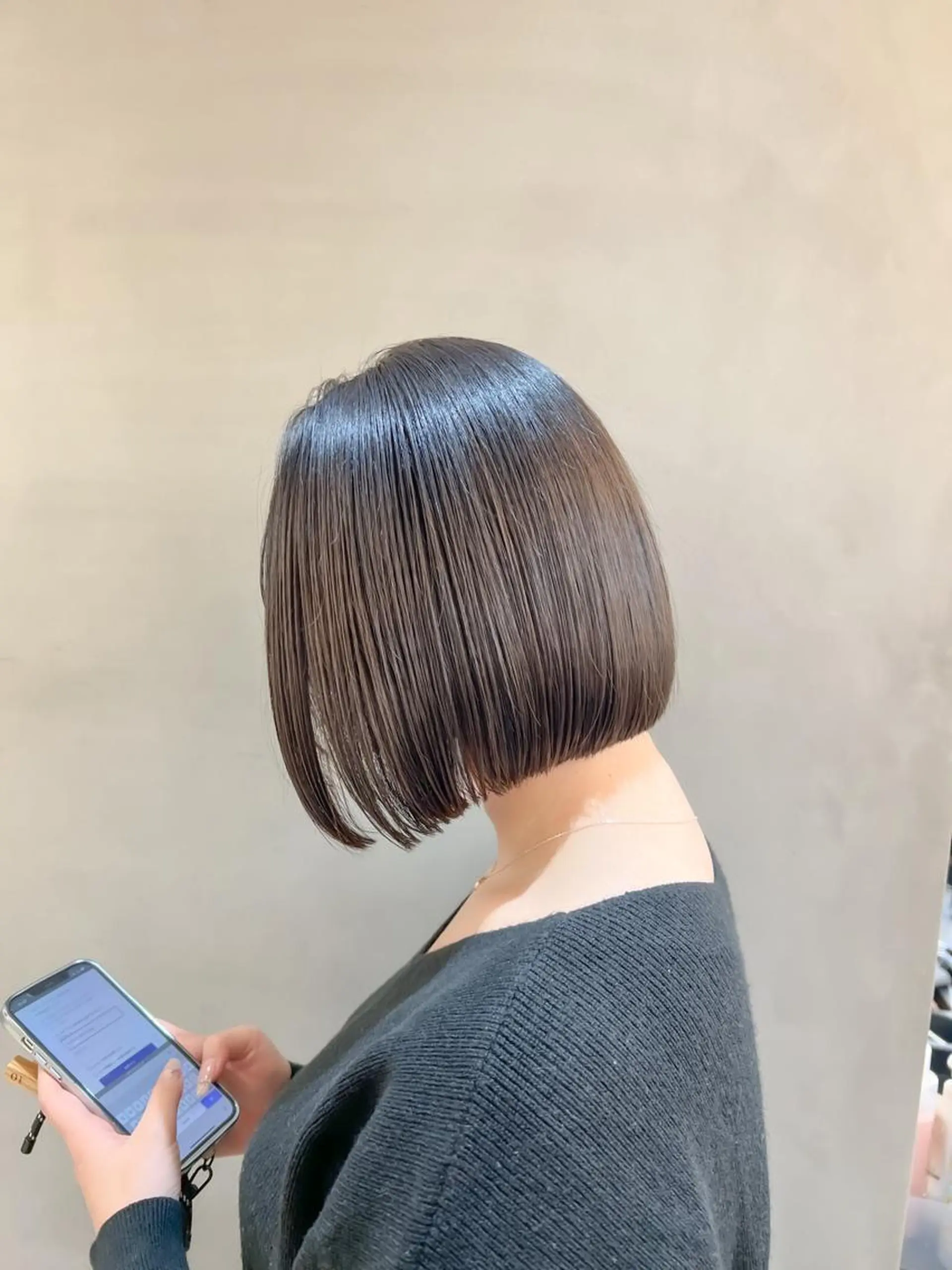 ショート カット 縮毛矯正 トリートメント ボブ/縮毛矯正 髪質改善/もえるのヘアスタイル