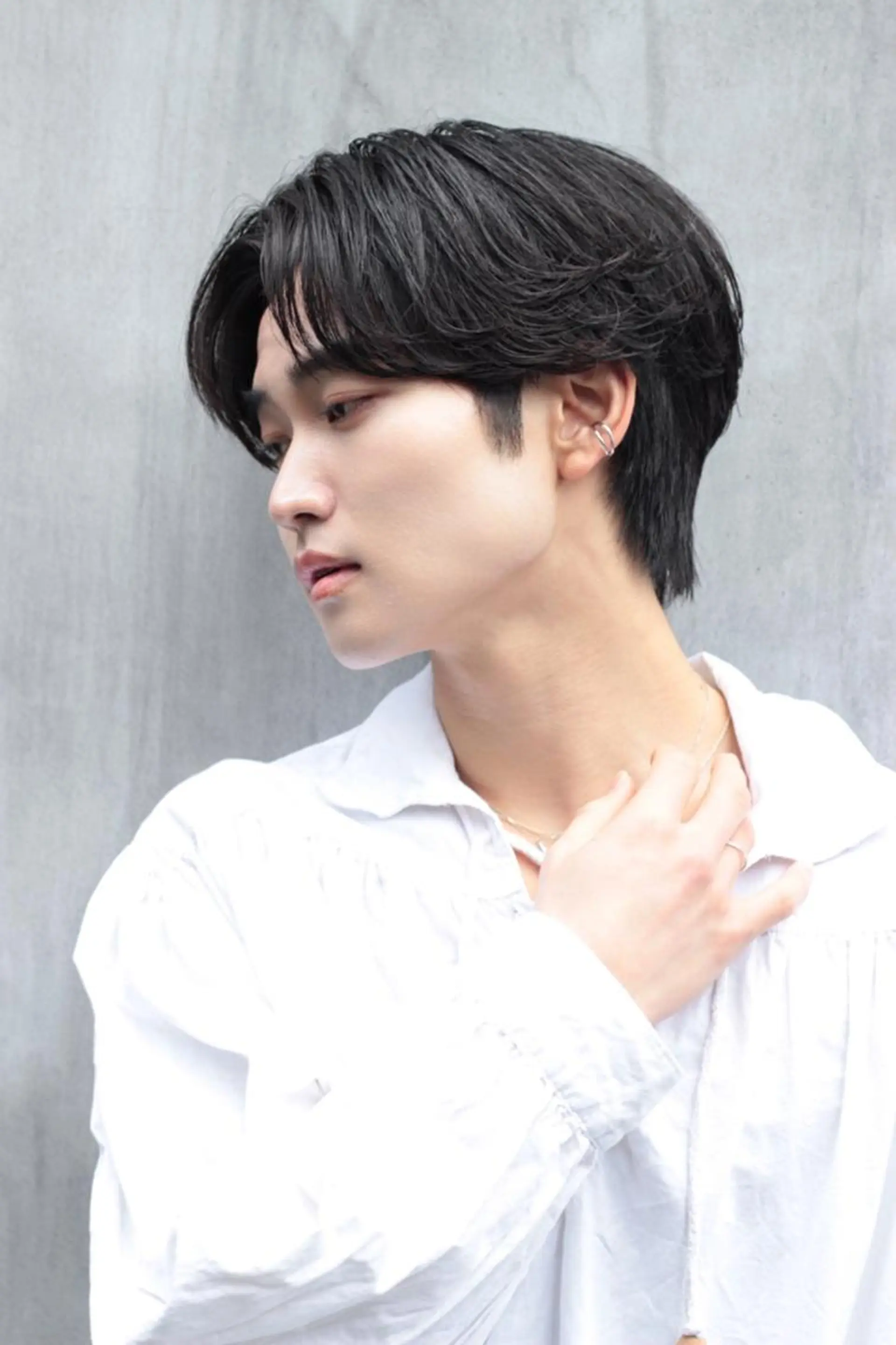 メンズ センターパート マスターかずまのヘアスタイル