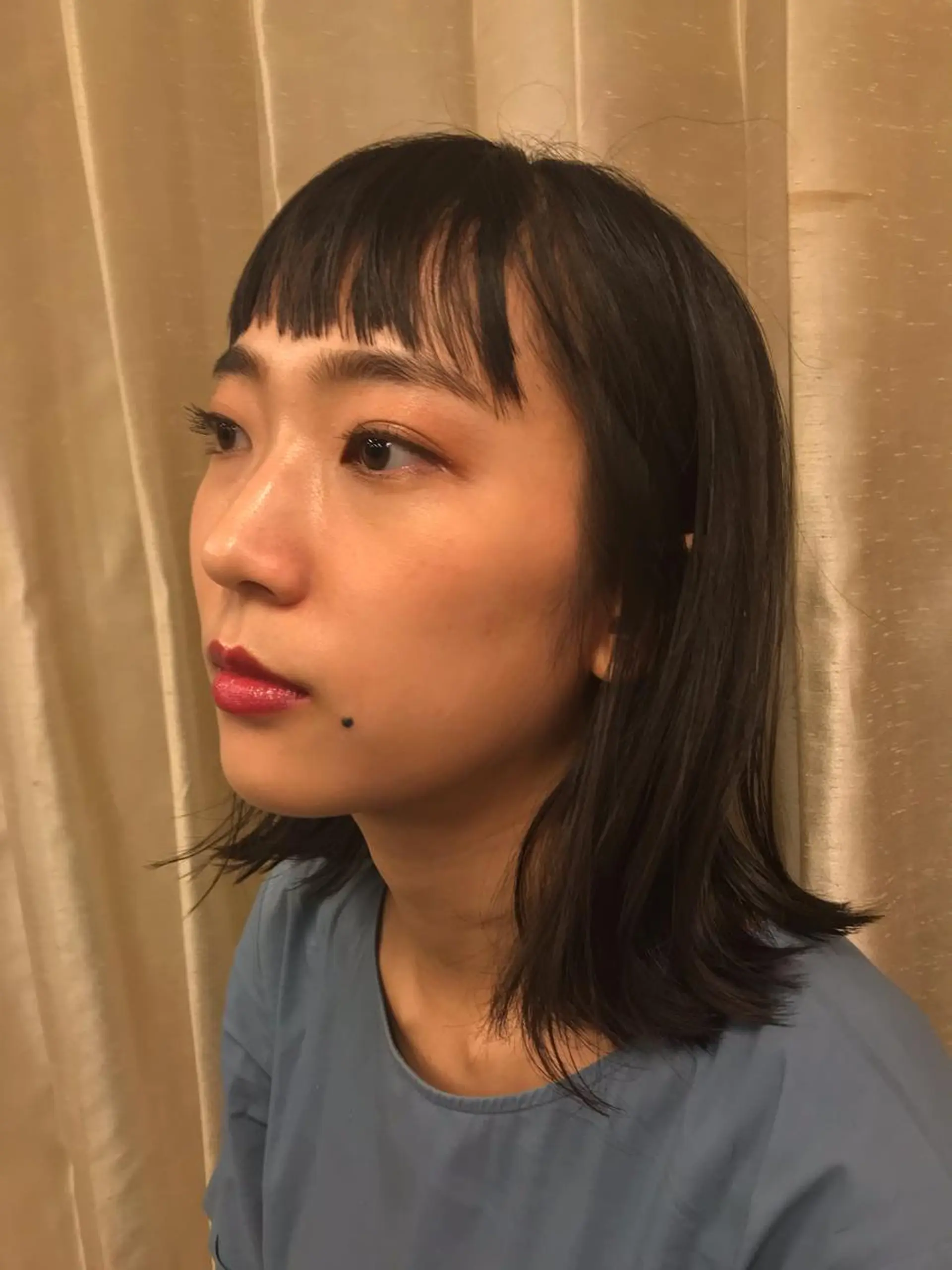 ミディアム ボブ 外ハネヘア les baladins du miroir所属・🍃YURI 🍃のヘアスタイル