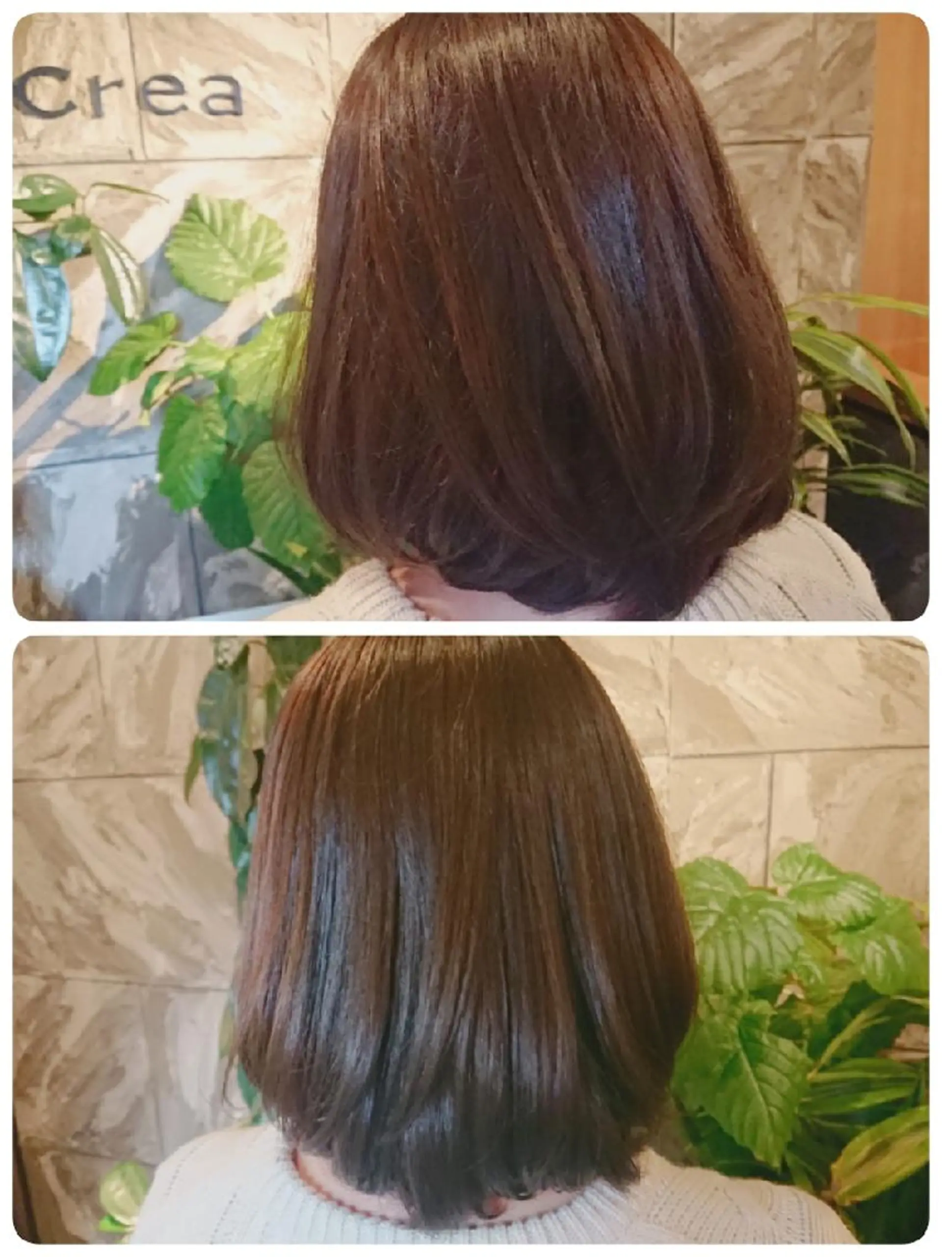 ミディアム カット ヘアカラー Crea所属・清水 旭美のヘアスタイル