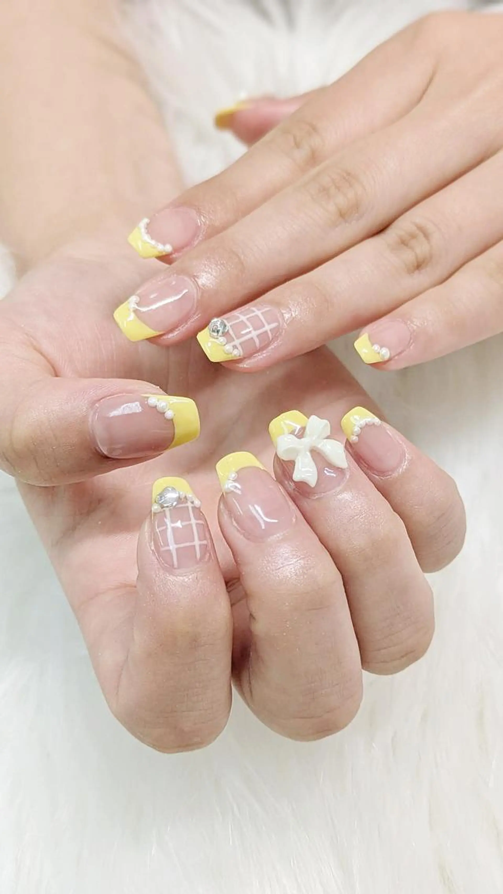 ネイル 長さ出し ジェルネイル 持ち込み パラジェル 春ネイル ハンドネイル リラネイル ギョウのネイルデザイン