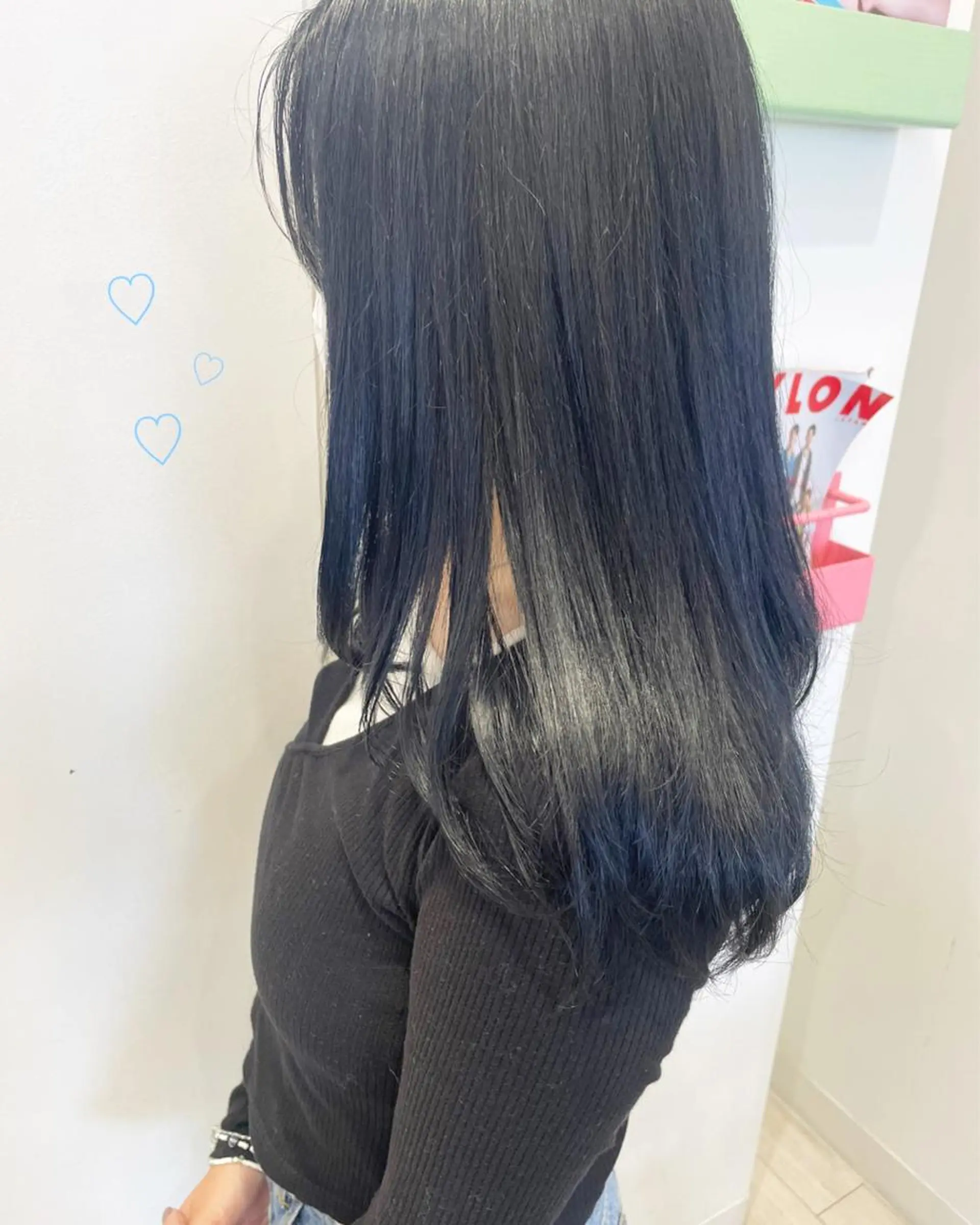 ミディアム カラー ネイビーカラー EMANON新宿東口所属・新宿駅近♡個室 ♡関口三都季🌜のヘアスタイル