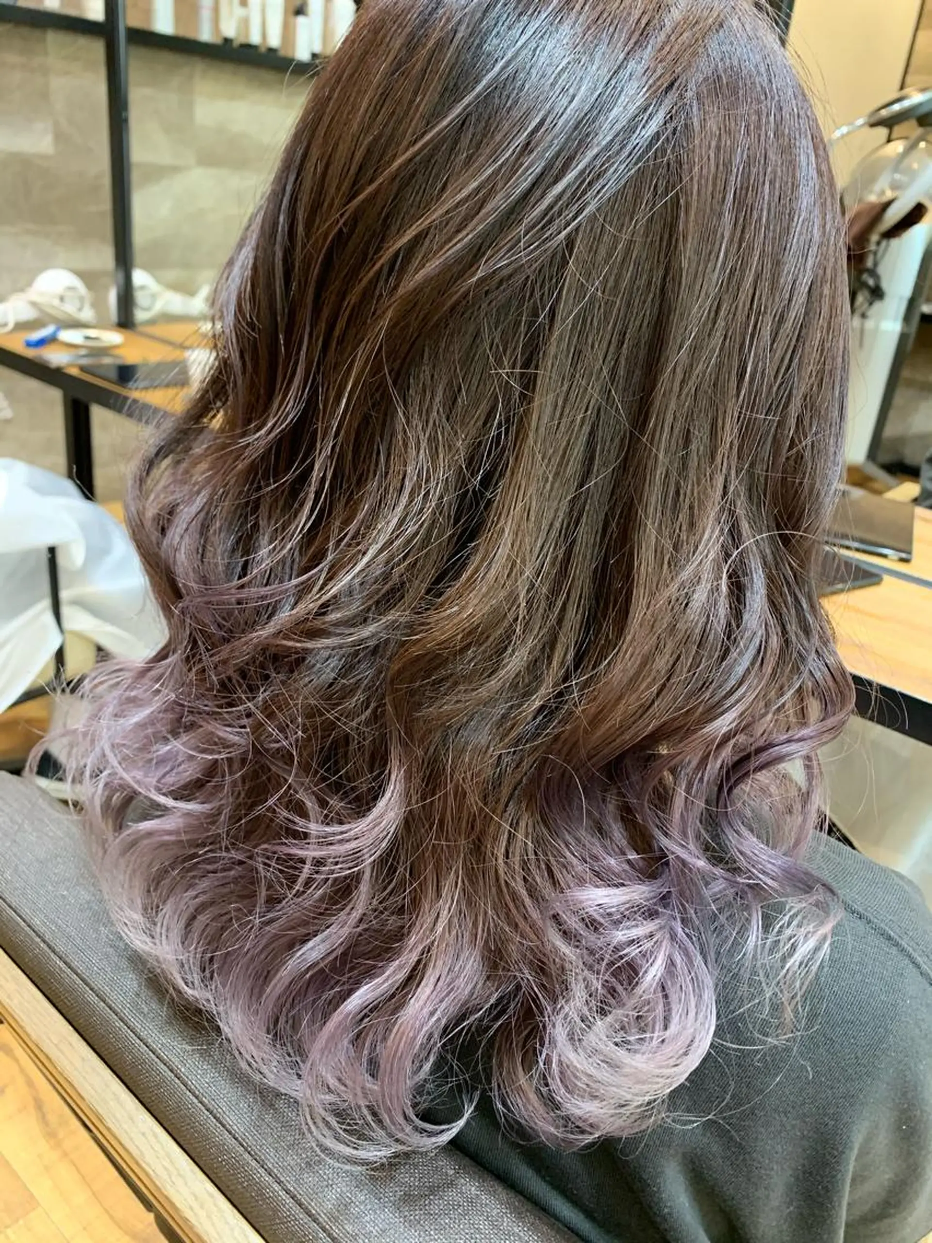 ミディアム カラー ヘアカラー トリートメント 天野 開のヘアスタイル