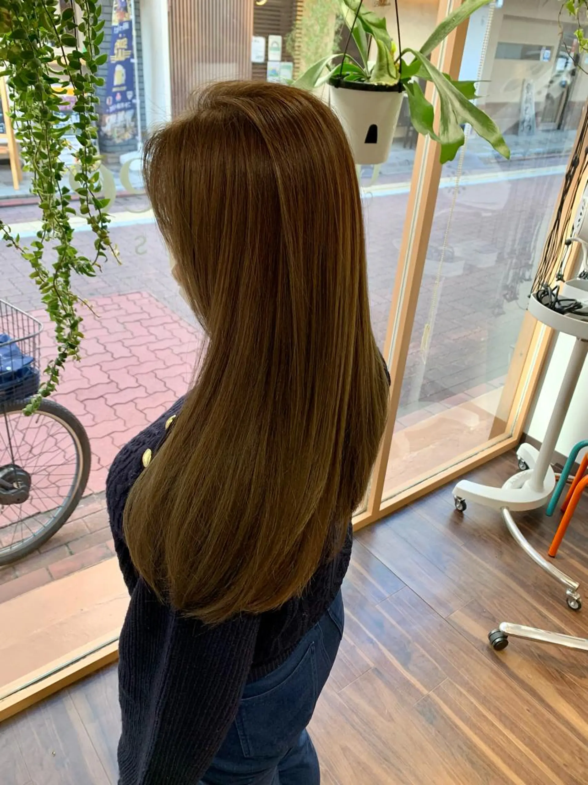 ロング カット ヘアカラー トリートメント green feel 長原所属・西山 大樹のヘアスタイル