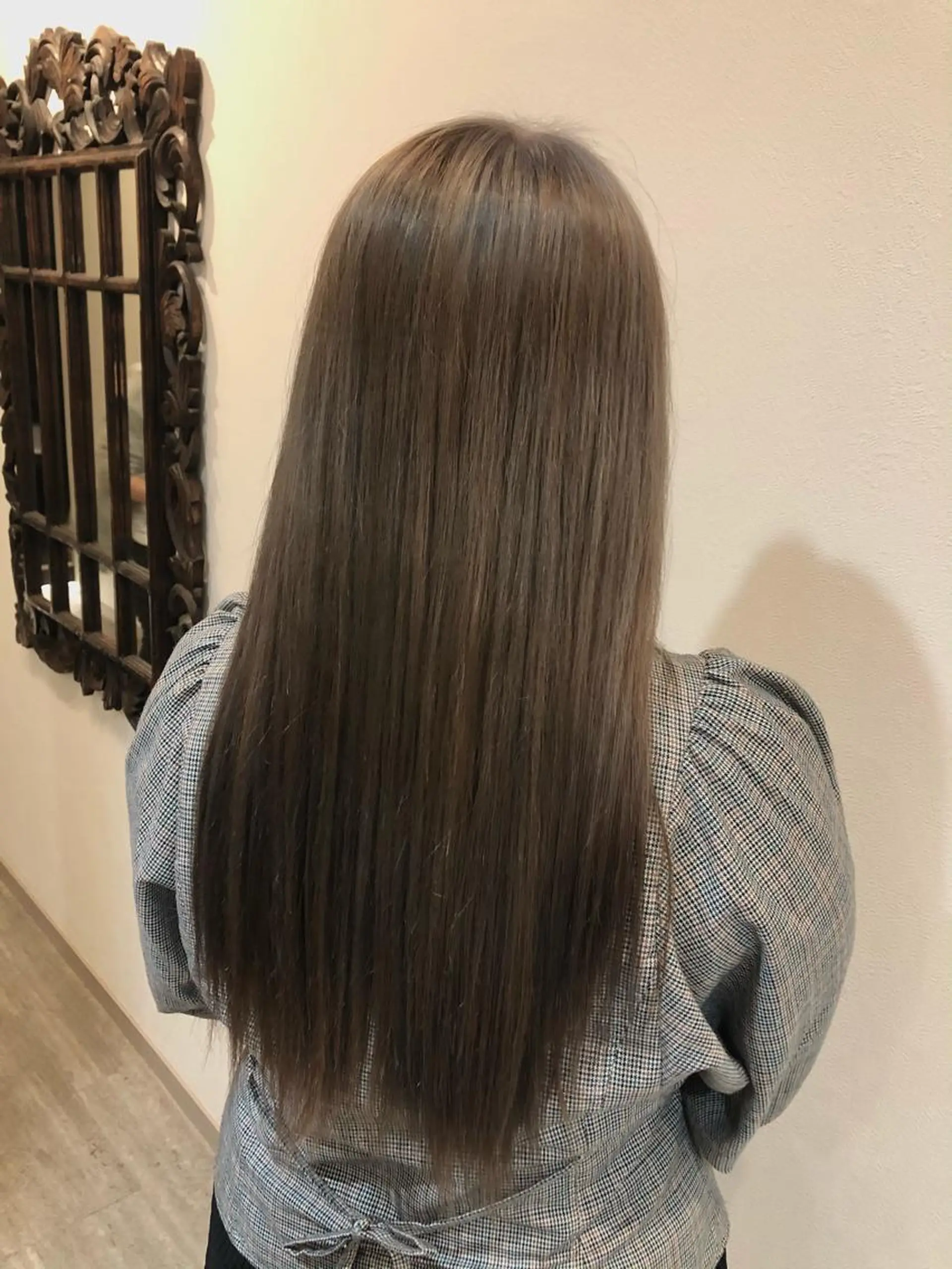 ロング カラー カット ヘアカラー 縮毛矯正 トリートメント 森田 真由のヘアスタイル