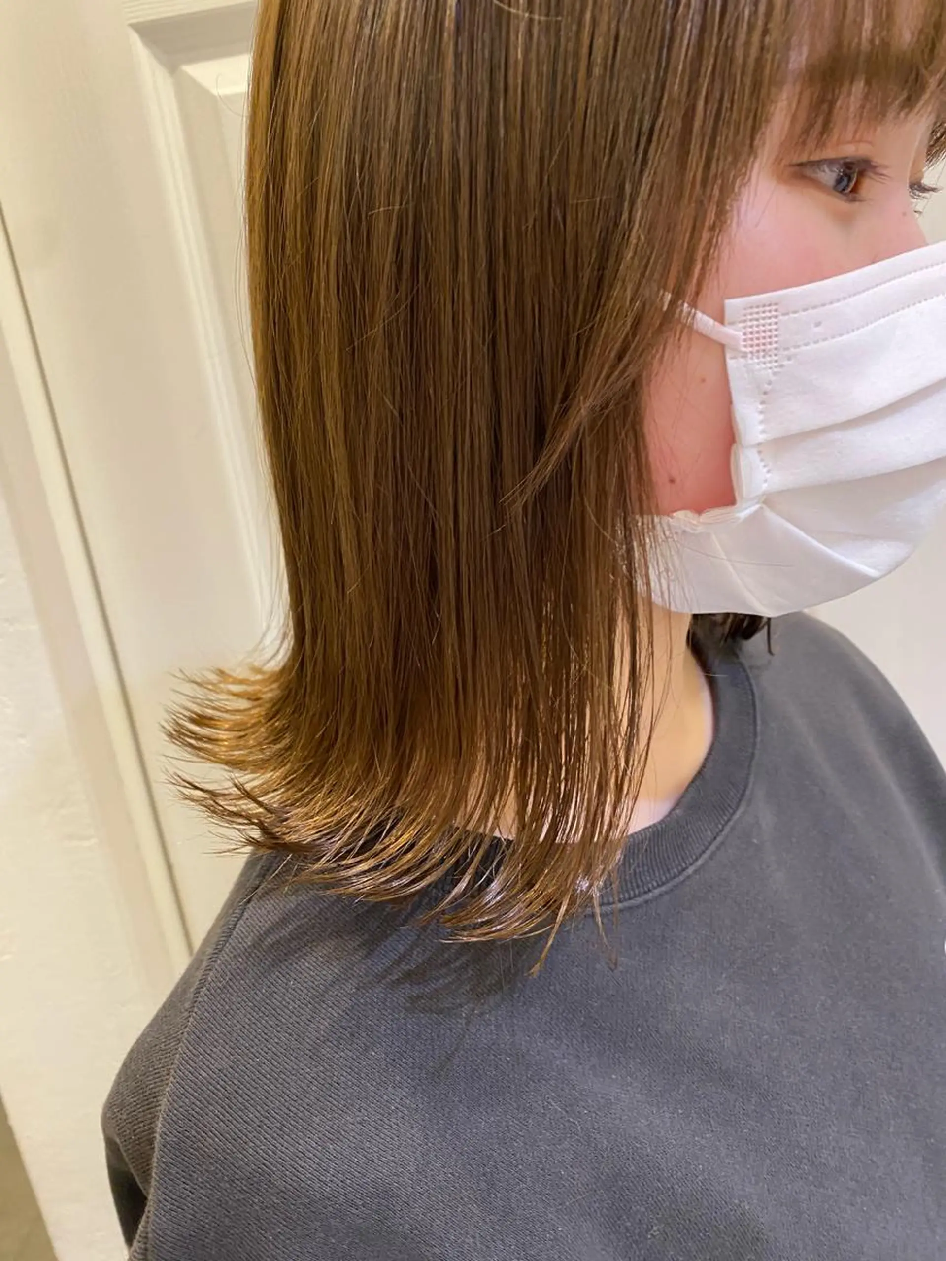 ミディアム カット トリートメント レイヤーカット/艶カ ラー/chihiroのヘアスタイル