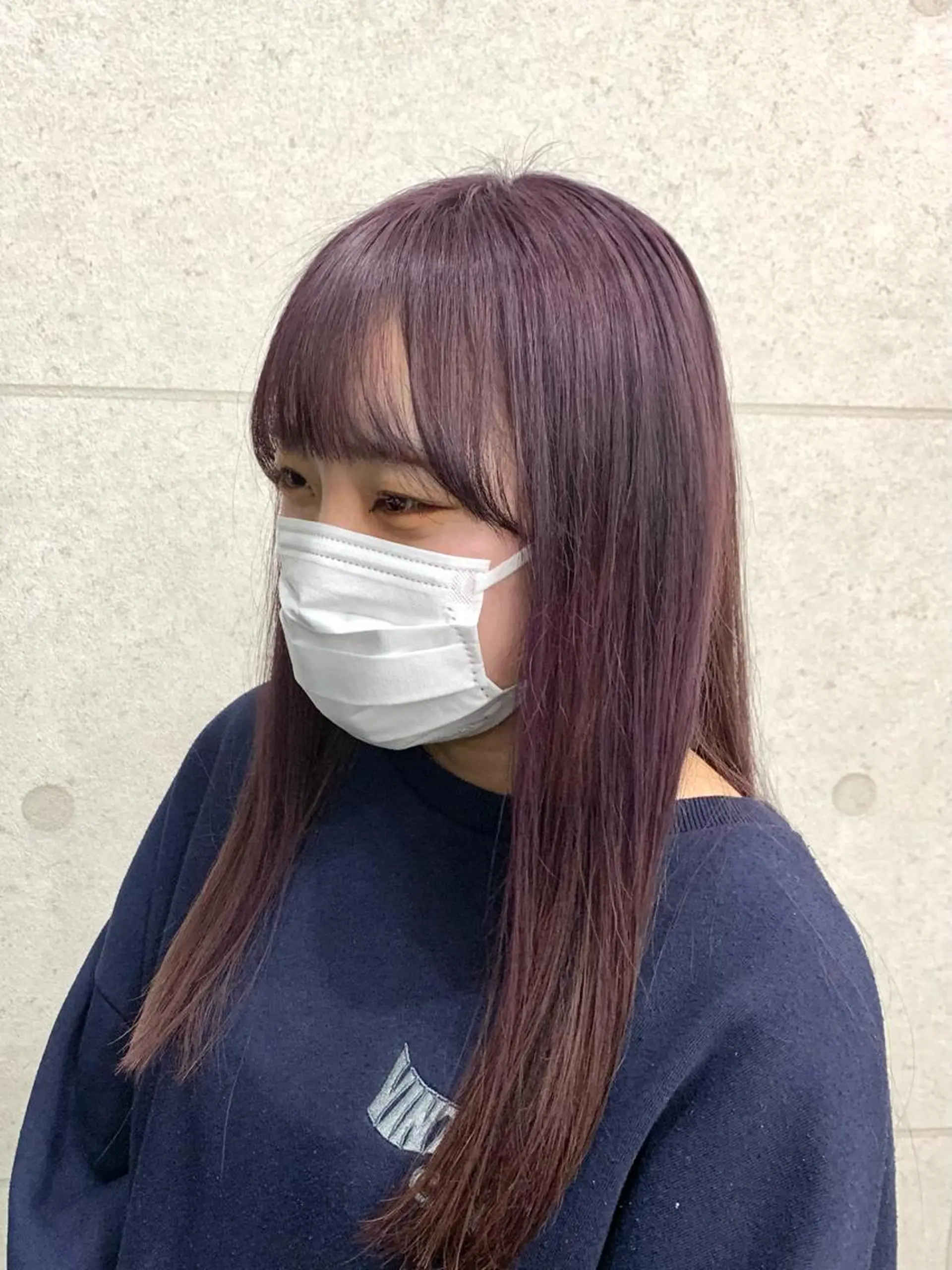 セミロング カラー レイヤー ハイトーン 暖色⭐︎KANAKOのヘアスタイル
