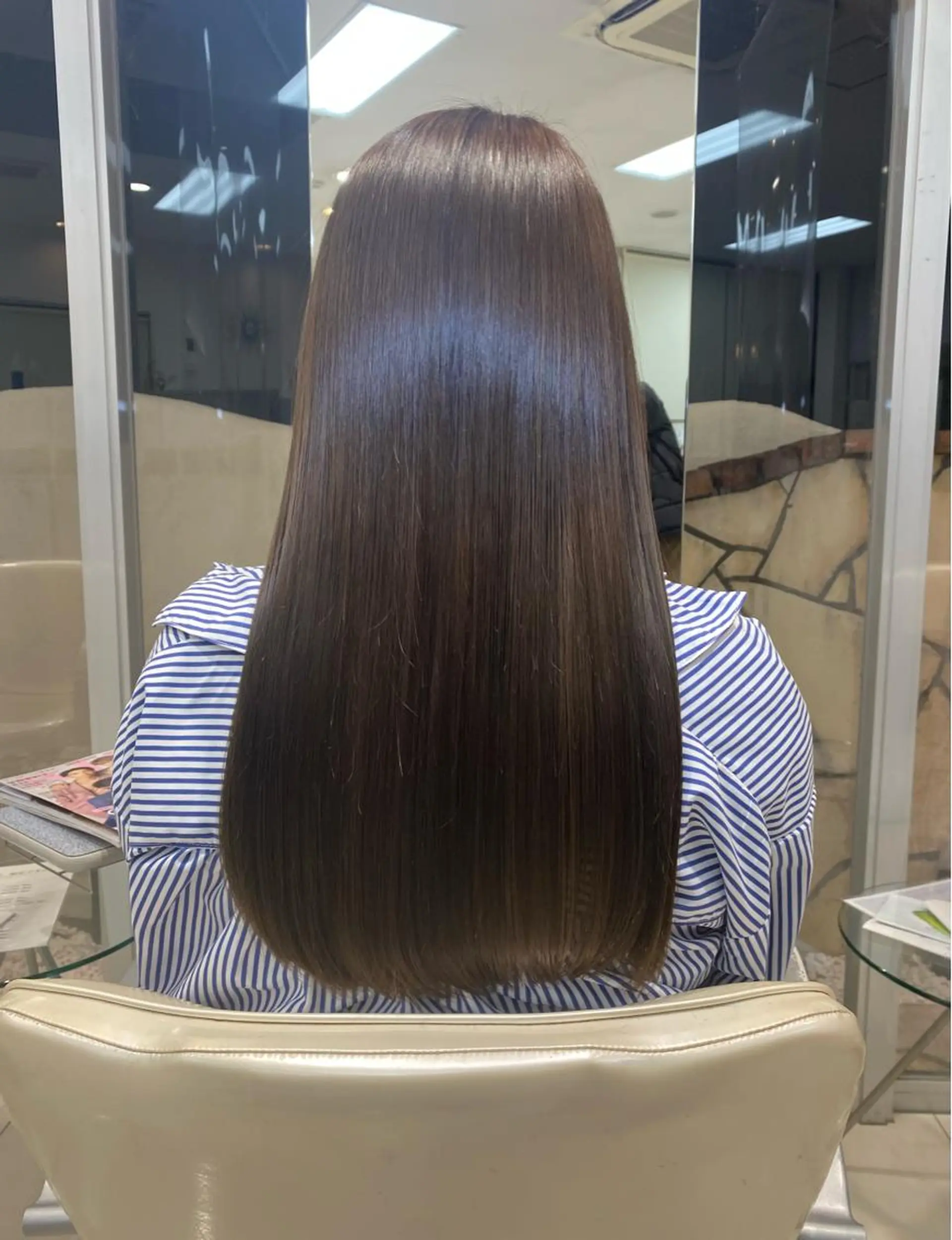 ロング 髪質改善 カット ヘアカラー トリートメント maki💖 ボブ/縮毛矯正のヘアスタイル