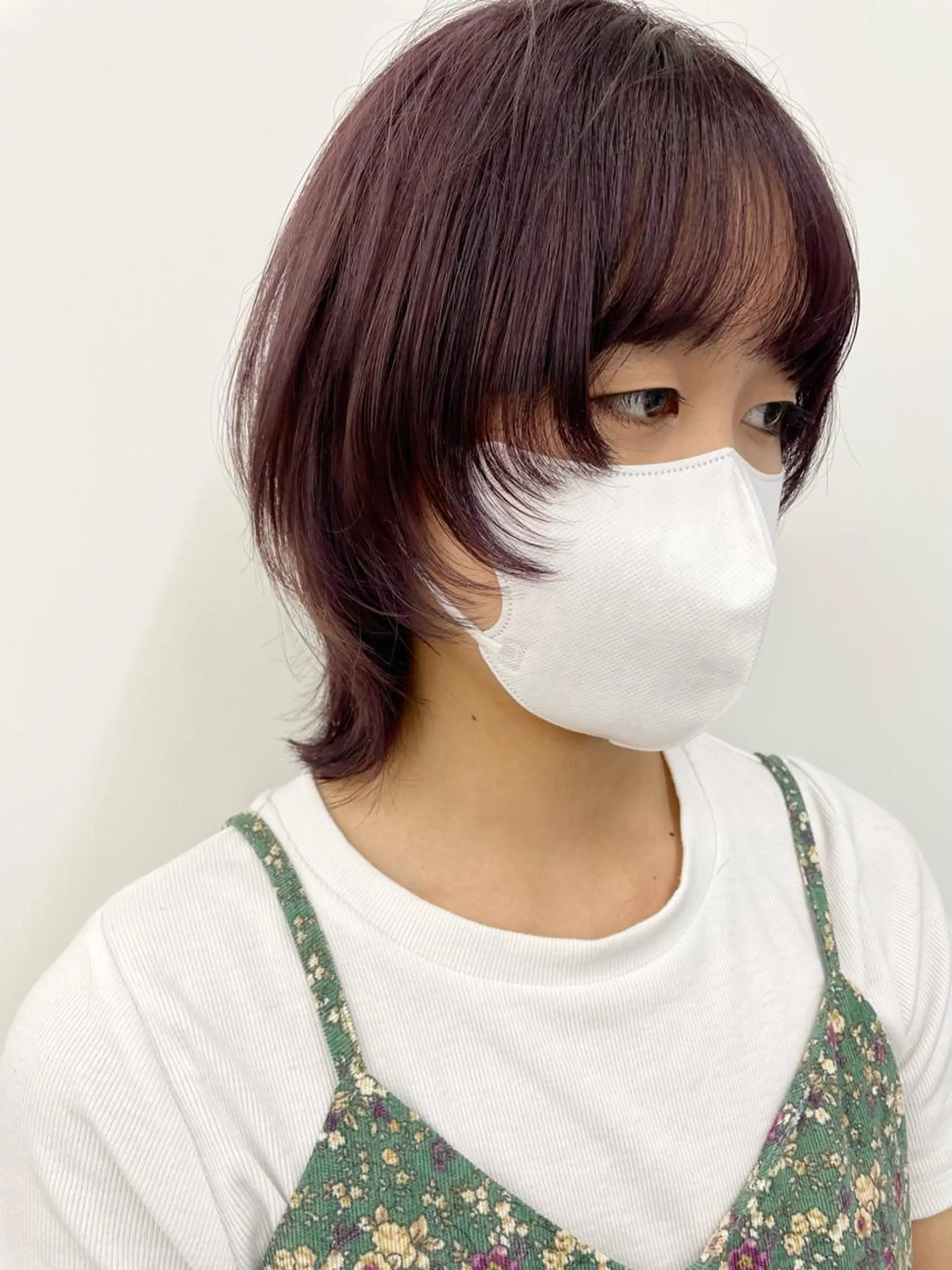 ミディアム カラー ブリーチ ラベンダーカラー ピンクカラー ピンクラベンダー sica所属・スタイル撮影 モデル募集momoのヘアスタイル