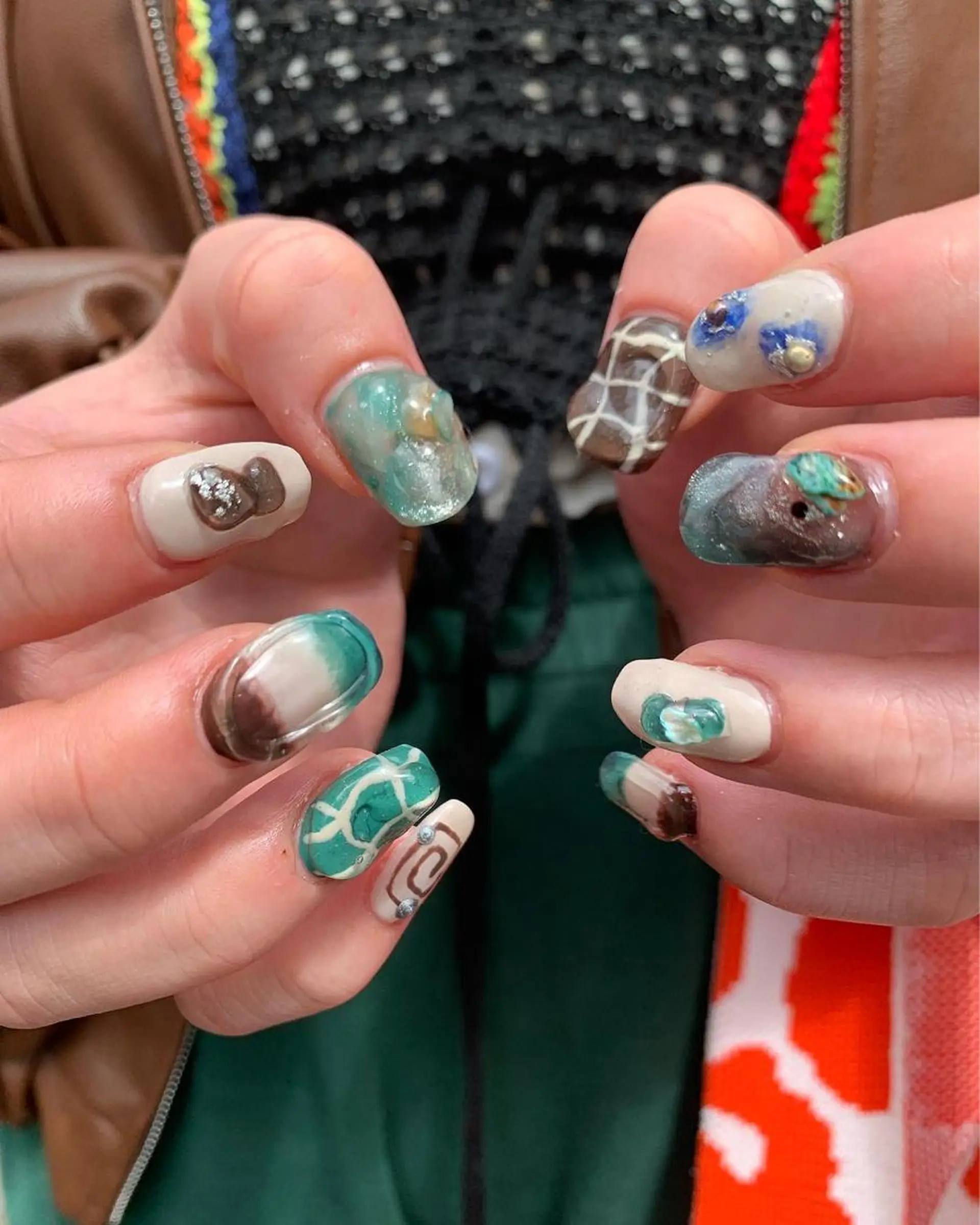 ネイル 海外girl🤎 透明感ベージュmaoのヘアスタイル