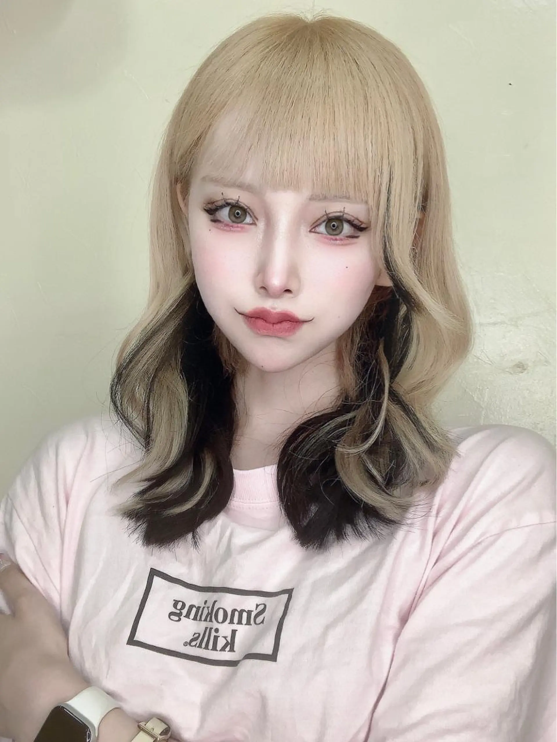 ミディアム カラー 美髪矯正　髪質改善 羽田セイゴーのヘアスタイル