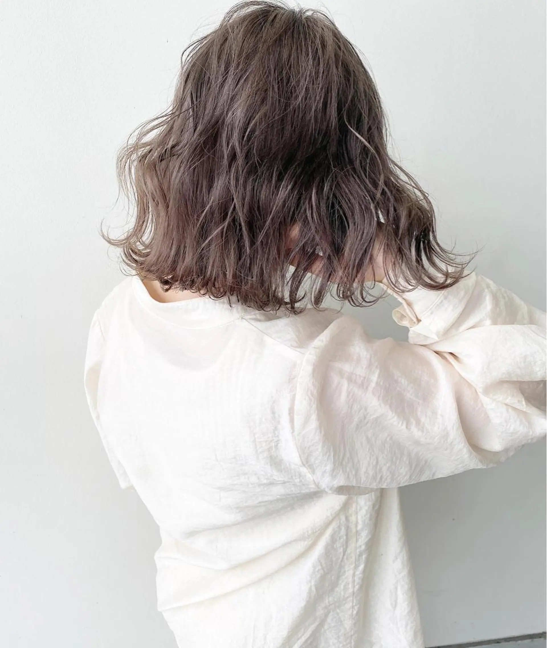 ミディアム 透明感カラー／ 髪質改善／ボブ／中山のヘアスタイル