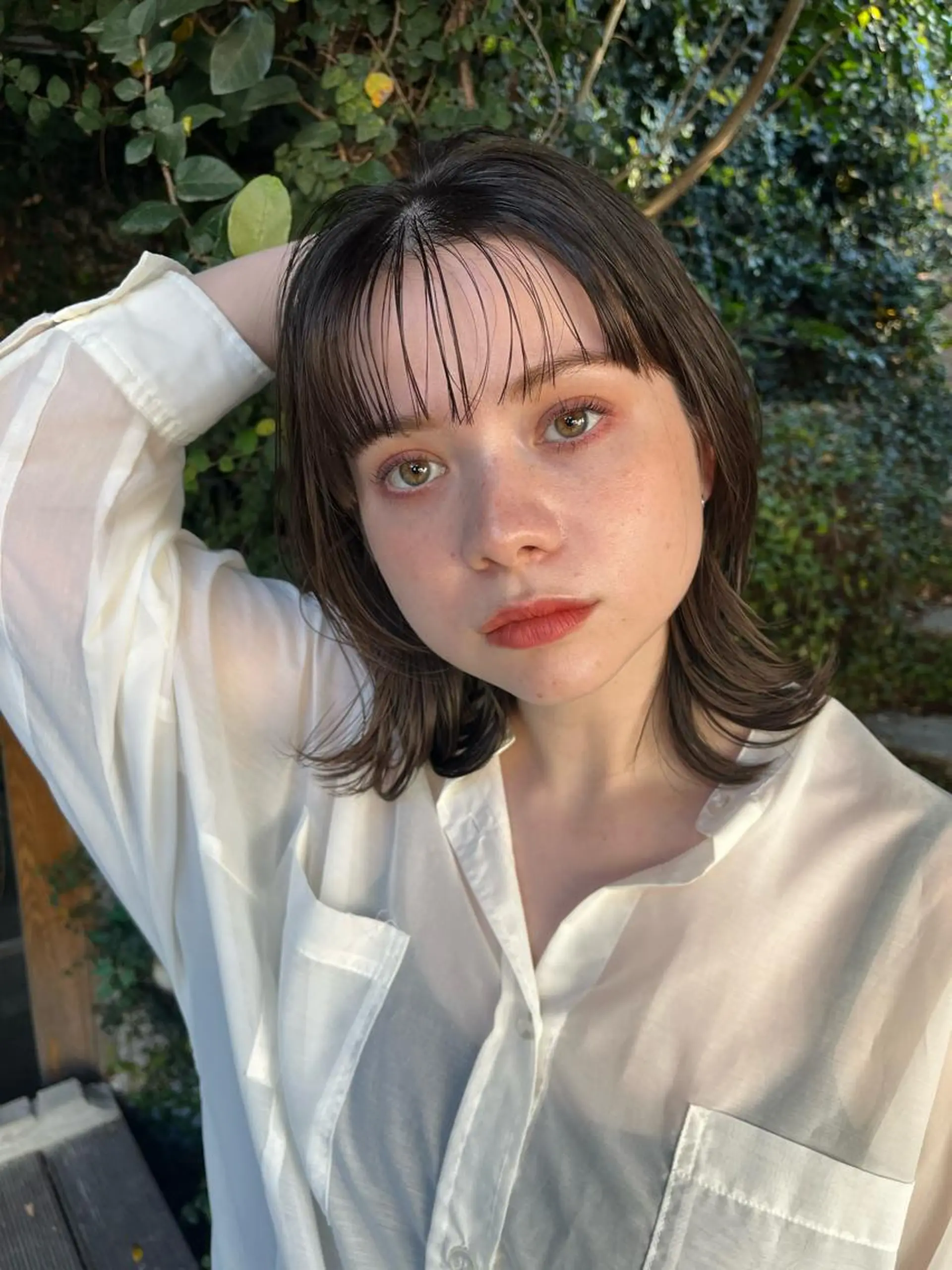 ミディアム カット ヘアカラー トリートメント ボブ/レイヤー/ ショートcovo代表のヘアスタイル