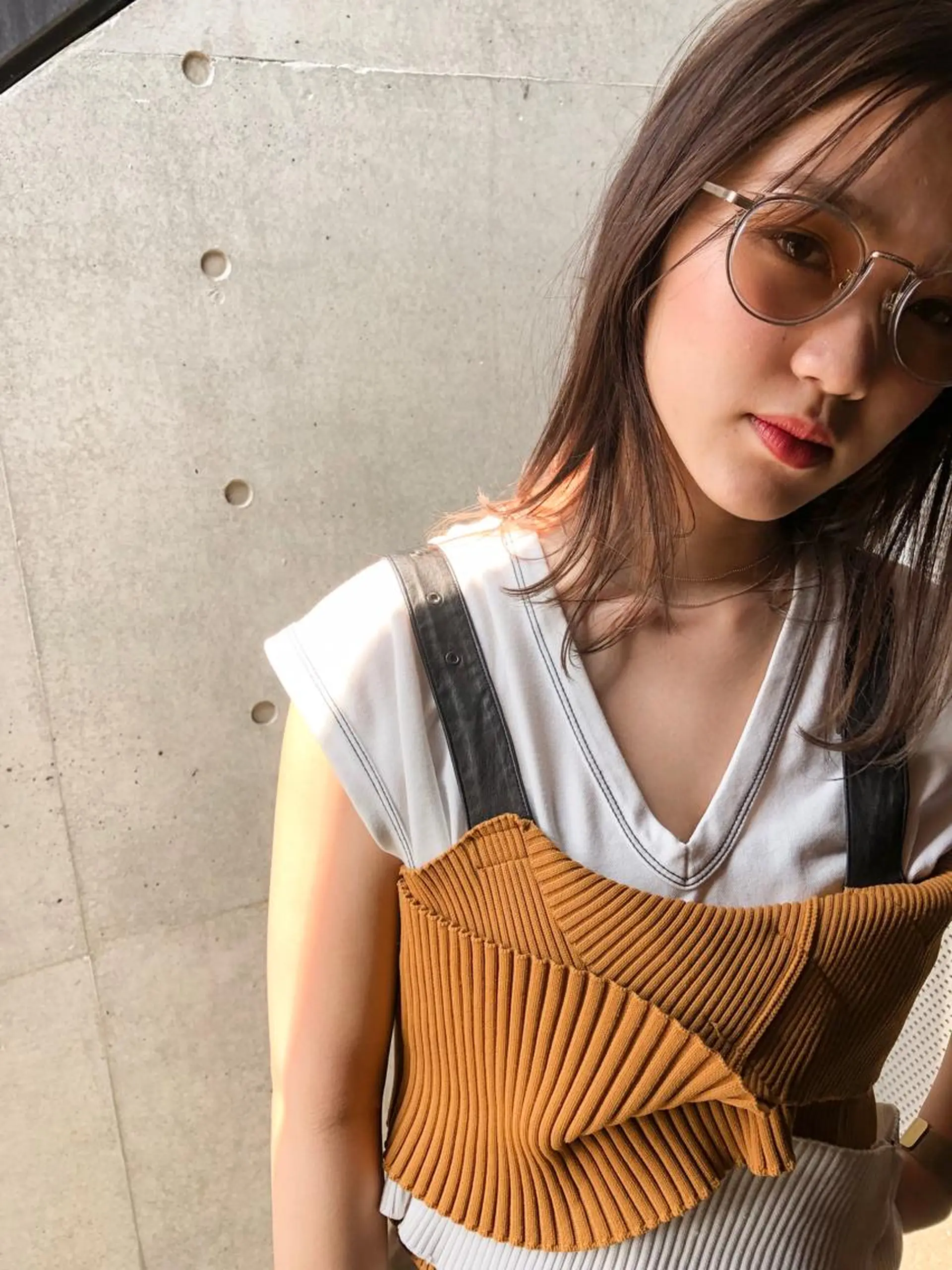 ロング カット ヘアカラー トリートメント nessヤマサキ リュウタのヘアスタイル