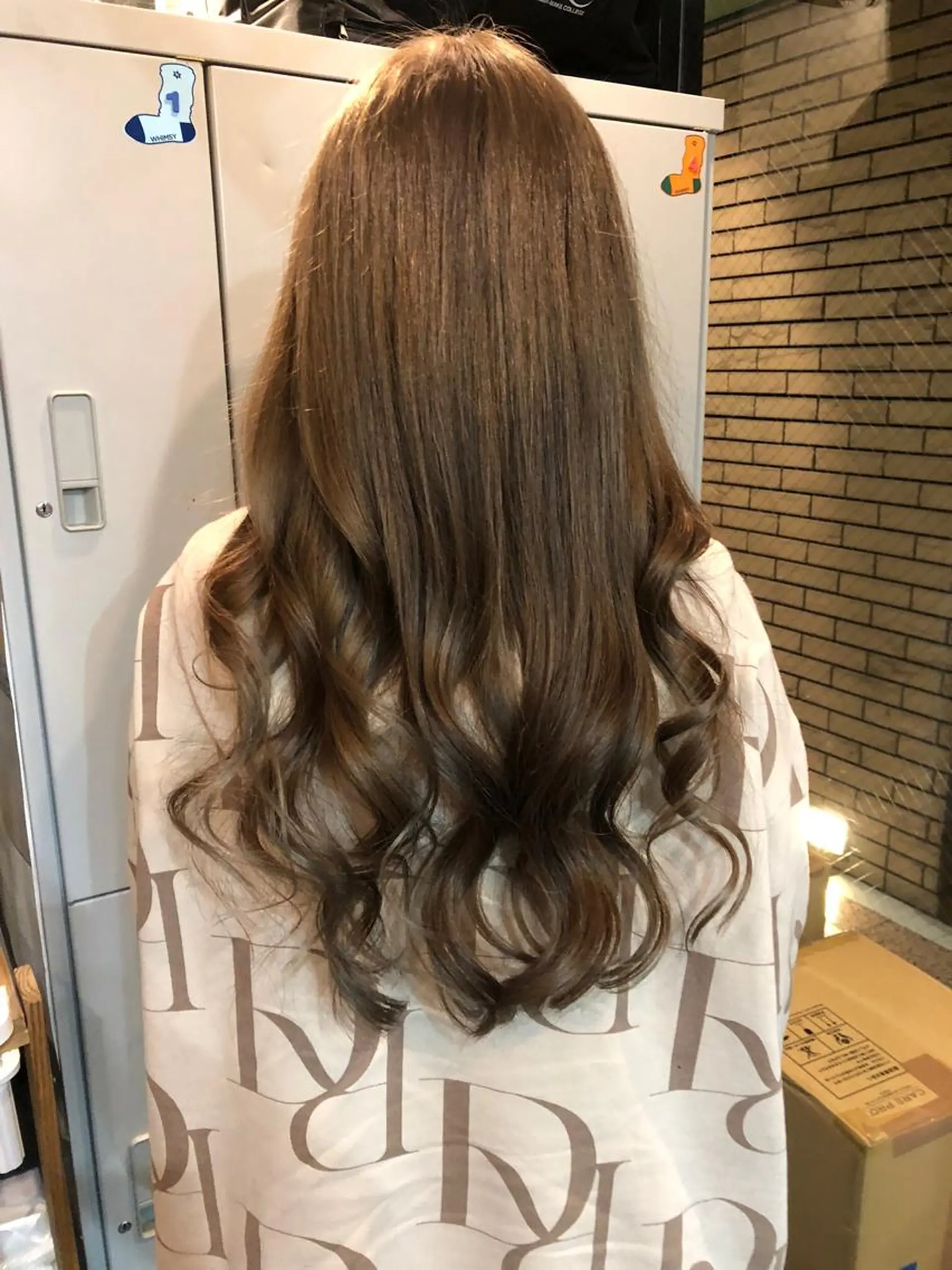 セミロング シールエクステ エクステ ヨシンモリ 韓国風ヘア 小顔カット alpha. カラーエクステ下妻のヘアスタイル