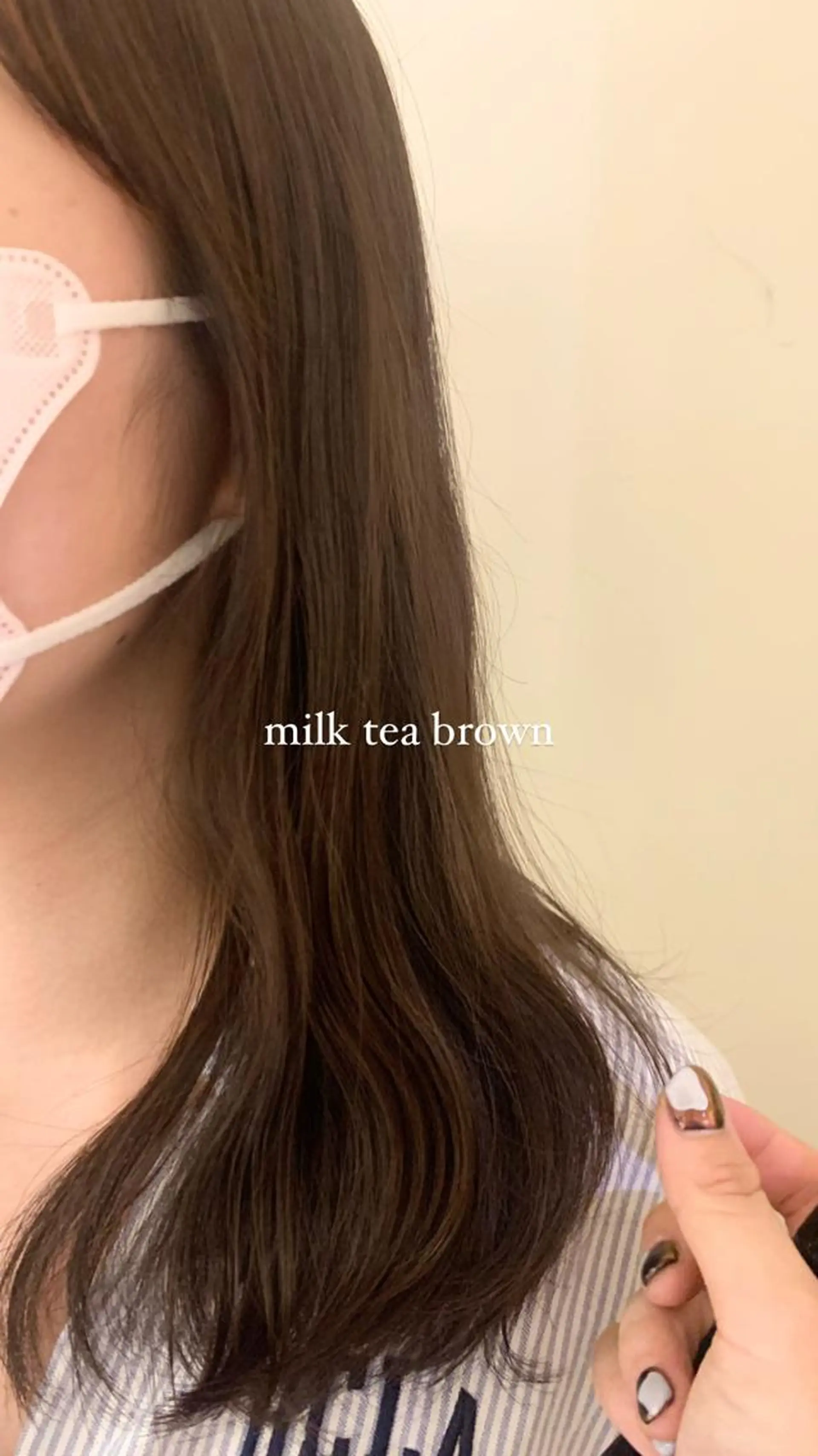 セミロング 落合希 Olivebeigeのヘアスタイル