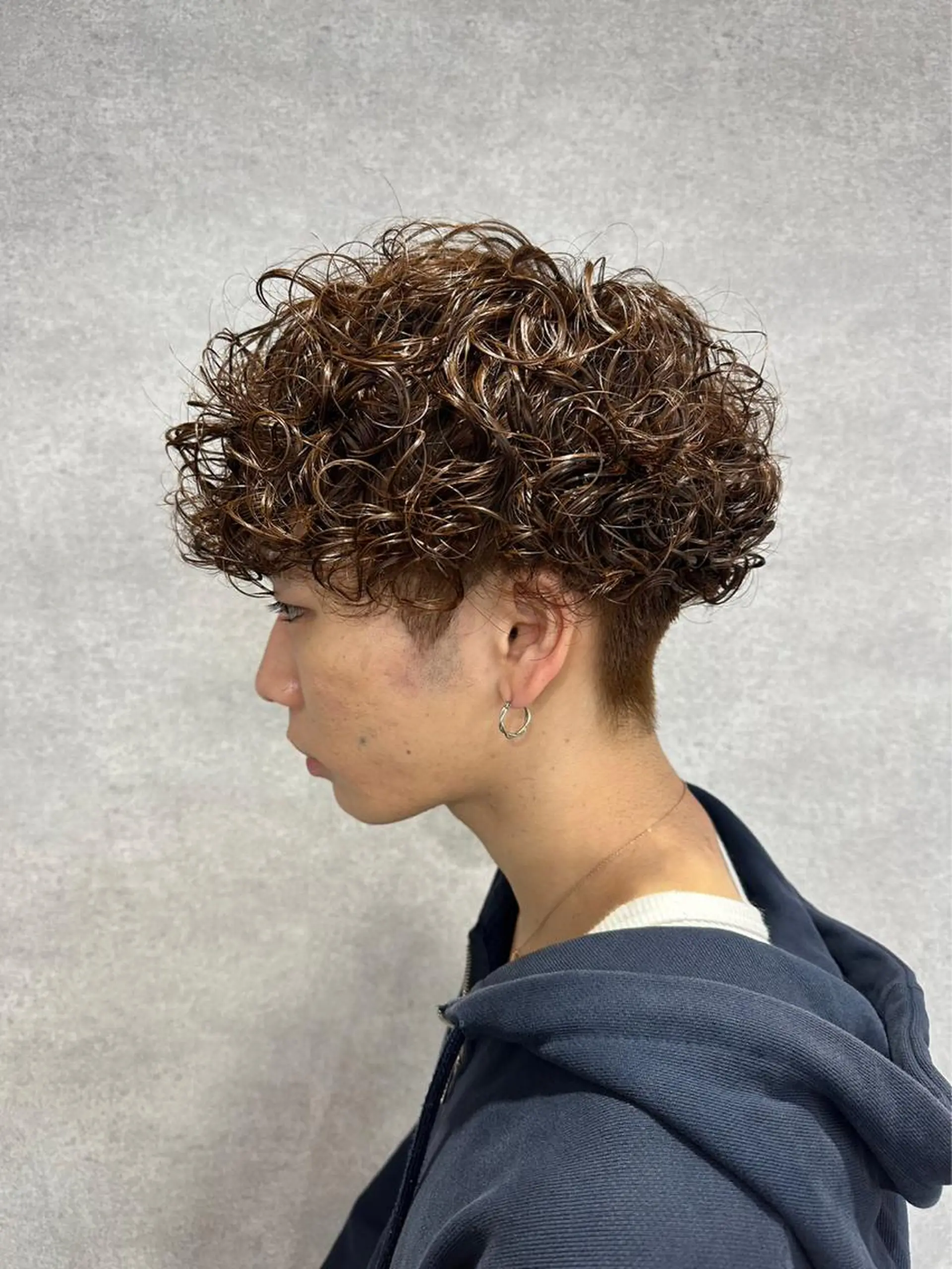 パーマ メンズ カット パーマ ヘッドスパ ヘアセット 新世代パーマ⚡️ の達人トモ⚡️のヘアスタイル