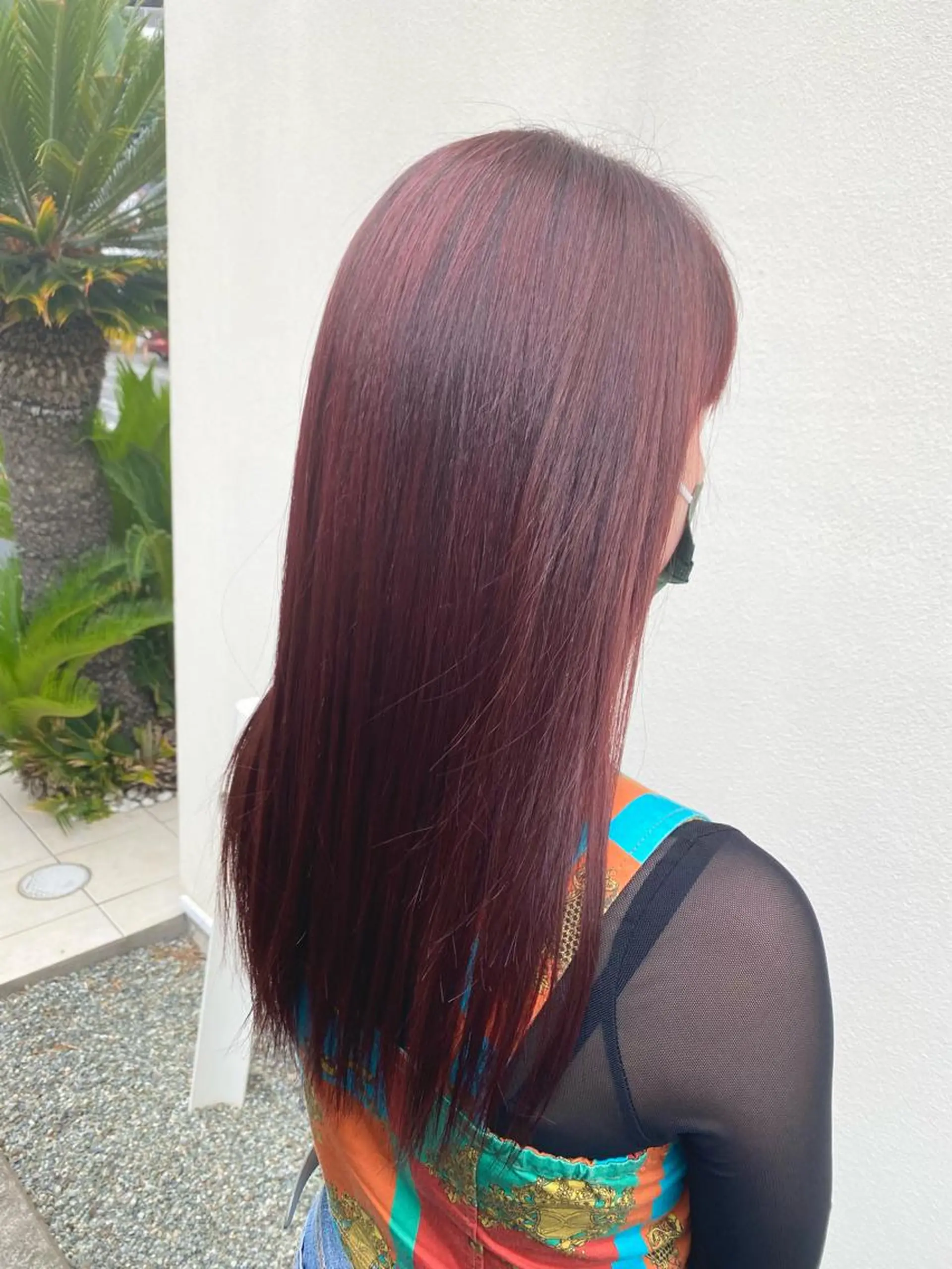 ロング カラー ブリーチ ブリーチなしカラー レッドカラー カラースペシャリスト しょう🧑🏼‍🎨のヘアスタイル