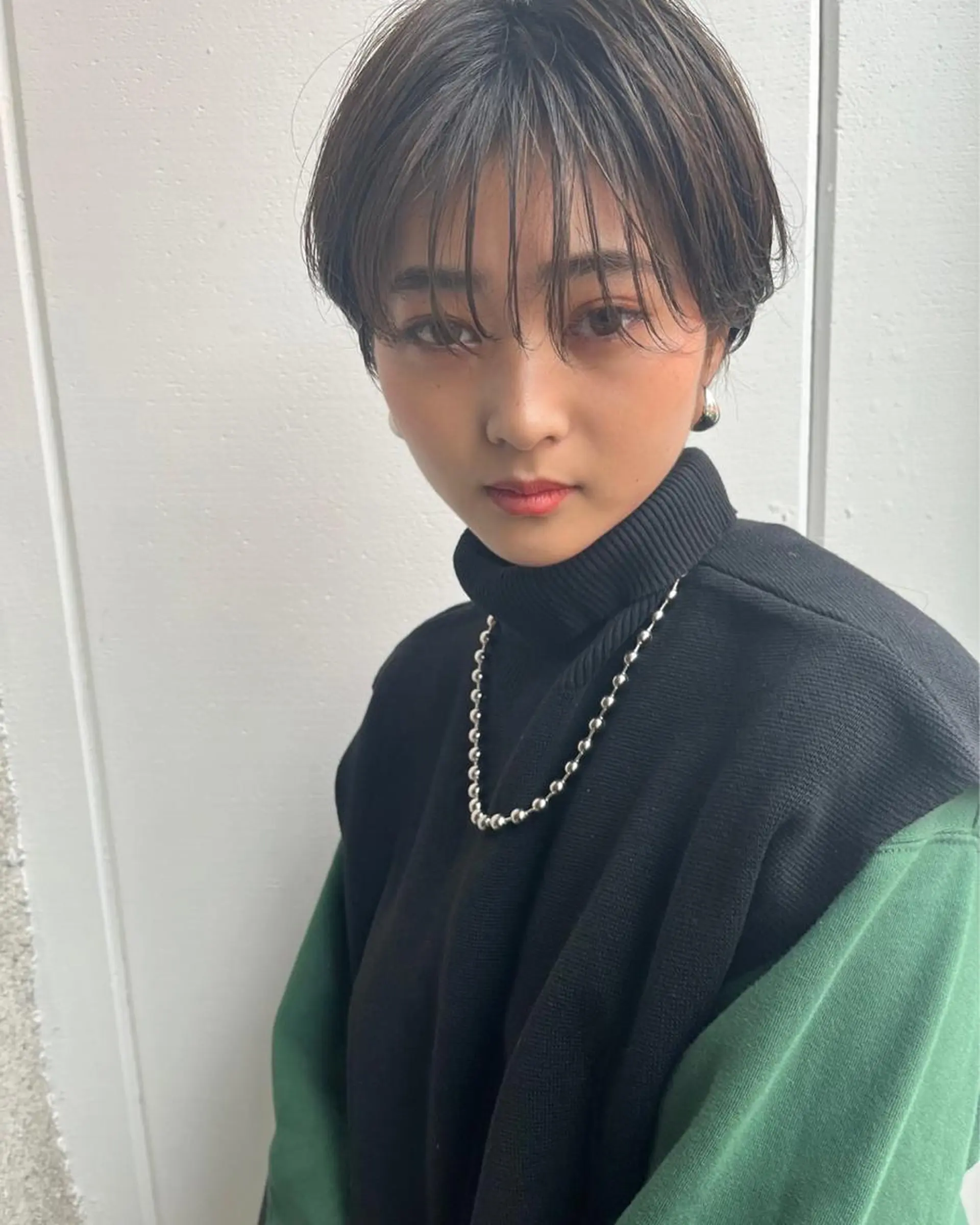 ショート ショートボブ ボブ ハイライト ショートヘア 小顔カット 山田 勇真のヘアスタイル