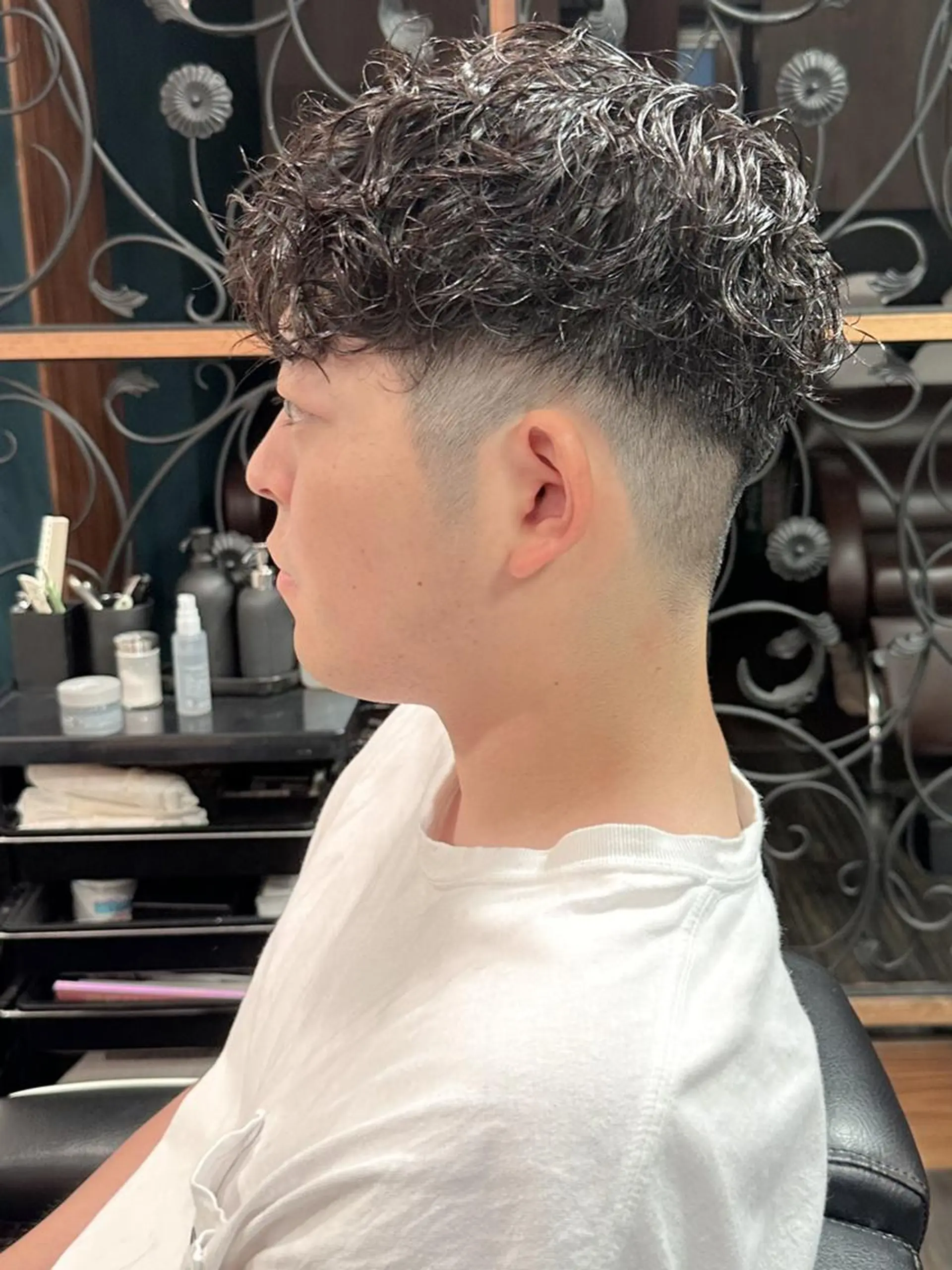 ショート パーマ メンズ カット パーマ ヘッドスパ 早稲田/メンズパーマ /カラー/松井聖虎のヘアスタイル